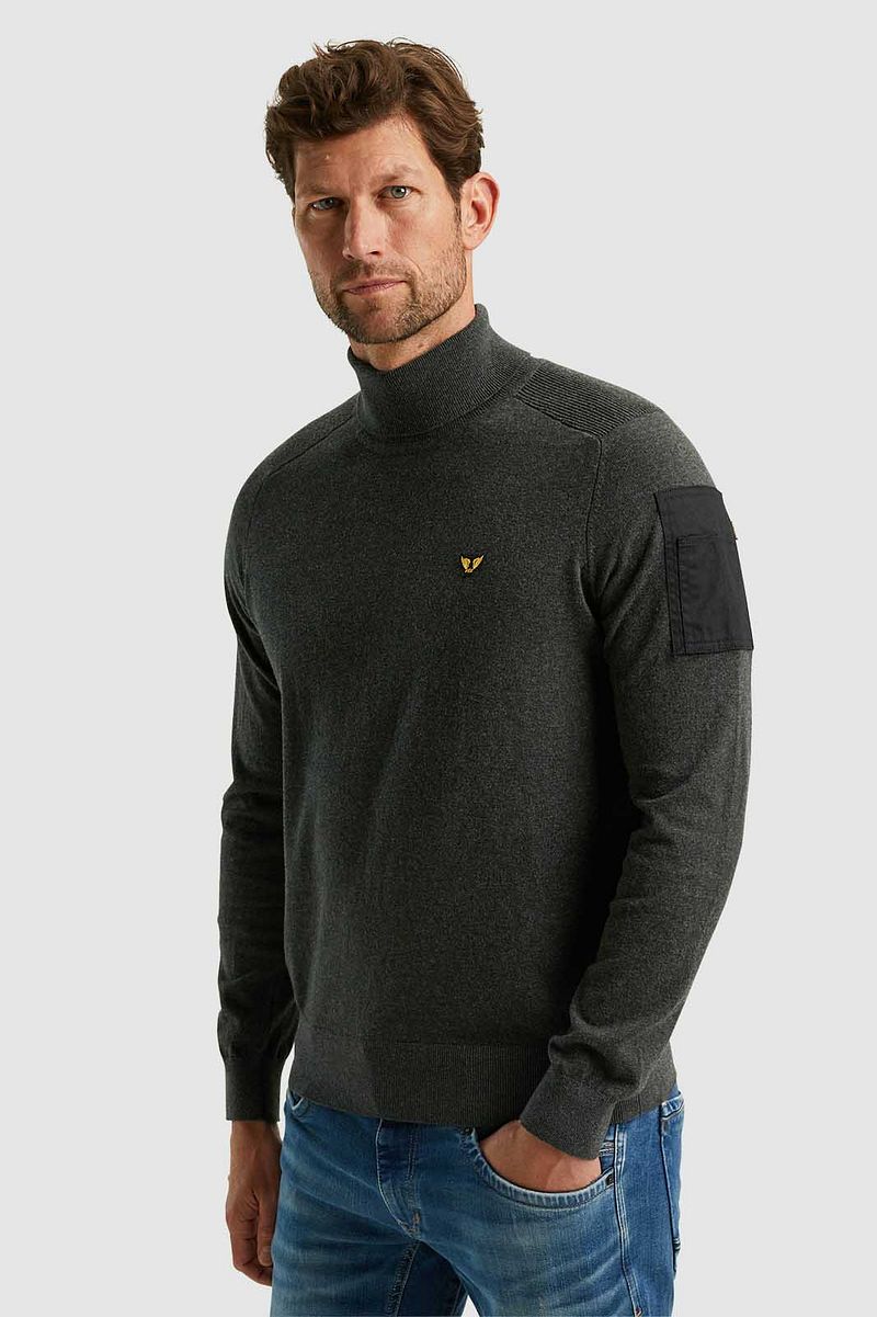 PME Legend Rollkragenpullover Anthrazit  - Größe XL günstig online kaufen