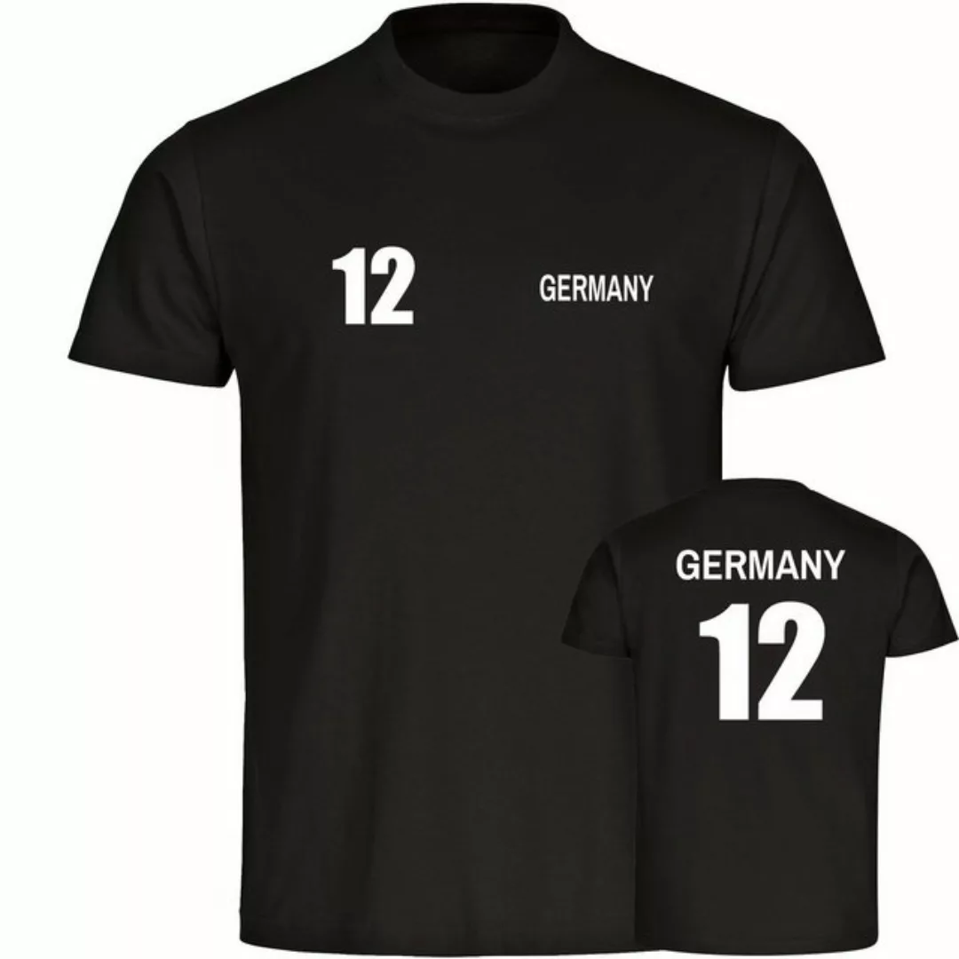 multifanshop T-Shirt Herren Germany - Trikot 12 - Männer günstig online kaufen