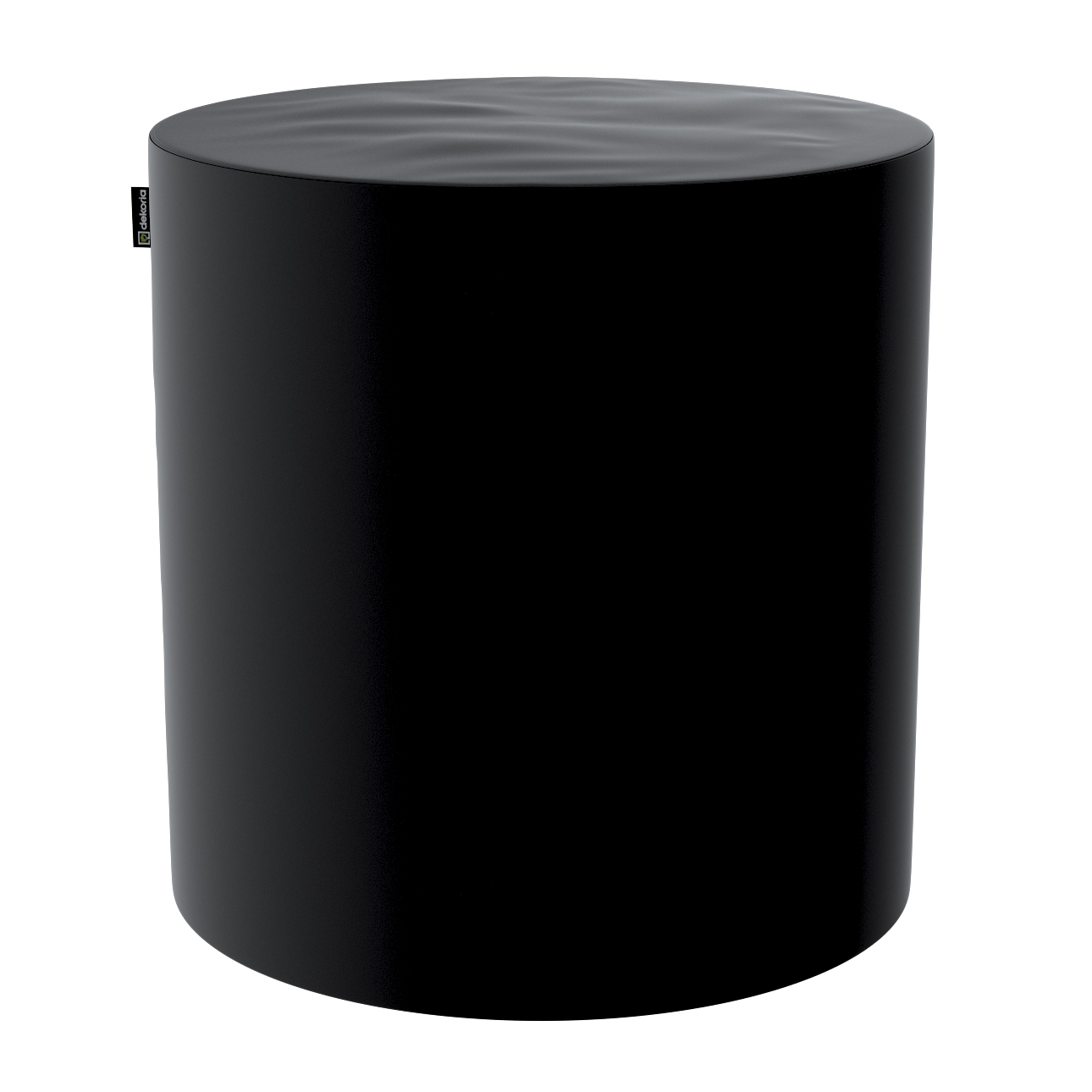 Pouf Barrel, schwarz, ø40 cm x 40 cm, Velvet (704-17) günstig online kaufen