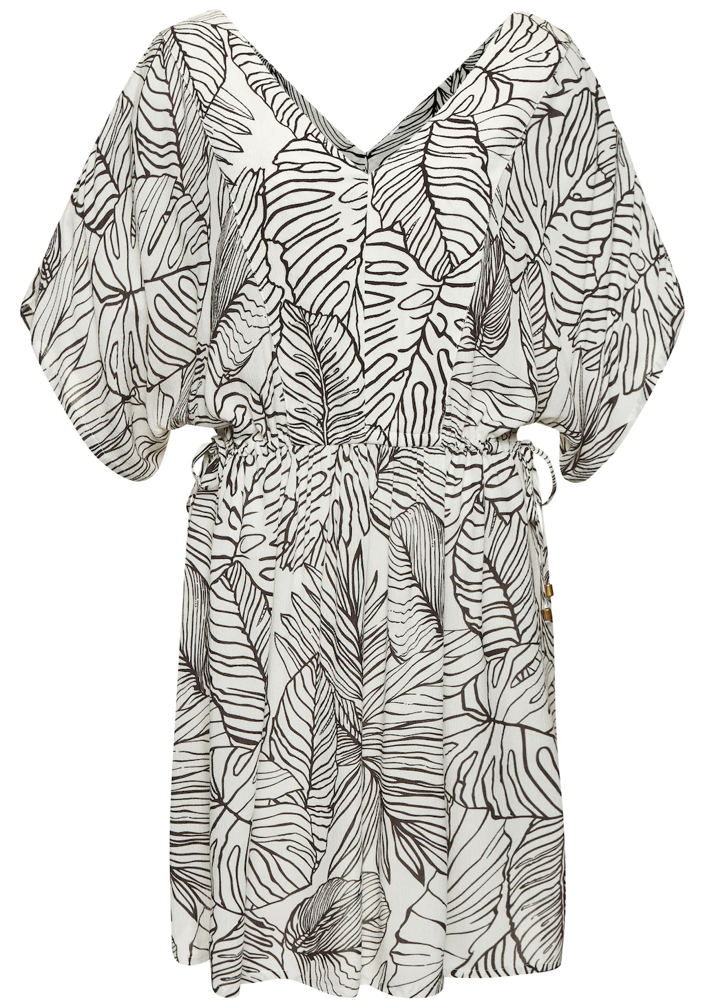 s.Oliver Longtunika, aus gekreppter Viskose, kurzes Sommerkleid, Blusenklei günstig online kaufen