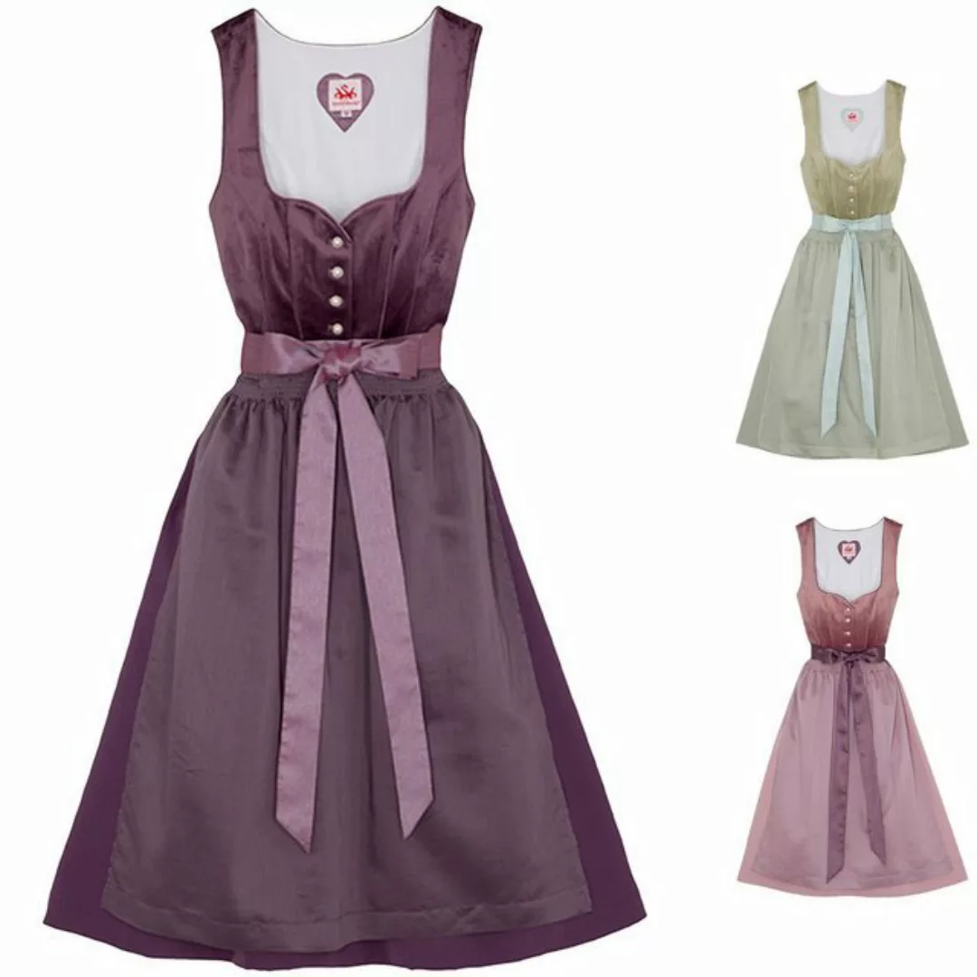 Spieth & Wensky Dirndl Düne Dirndl Dirndl Düne Midi-Dirndl Kleid 2-teiliges günstig online kaufen