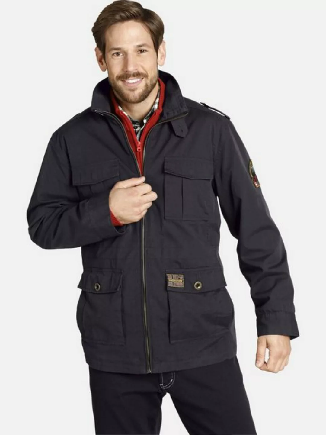 Jan Vanderstorm Fieldjacket BROR in modischer Used-Optik günstig online kaufen