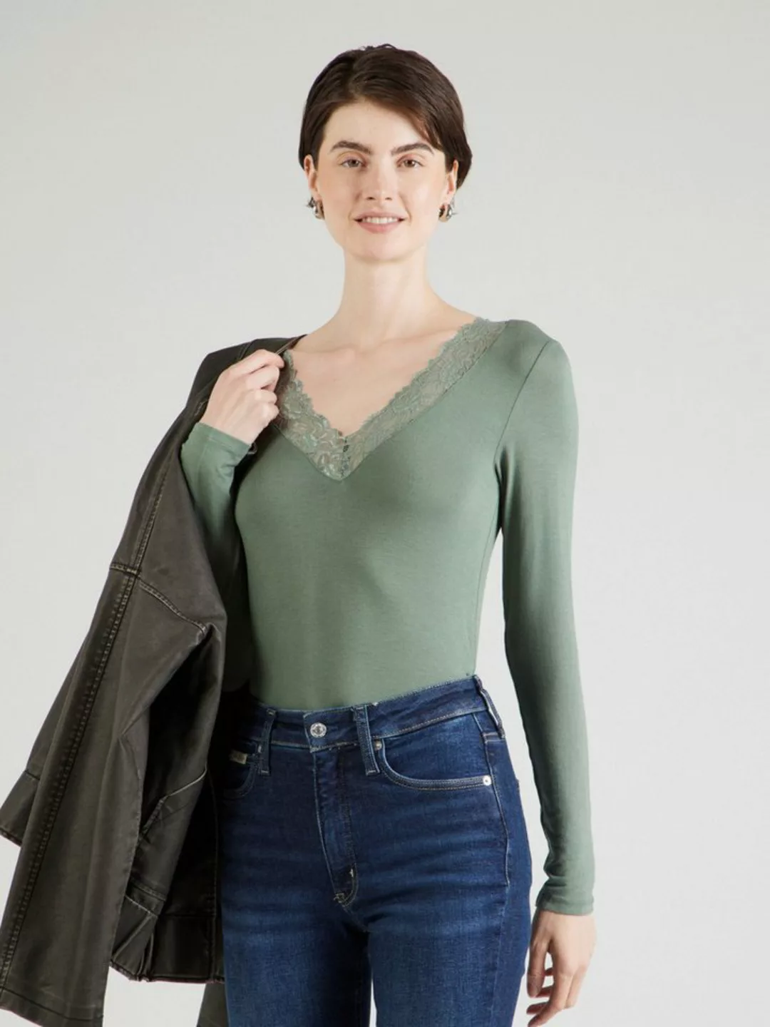 Vero Moda Langarmshirt VMRosa (1-tlg) Spitze günstig online kaufen