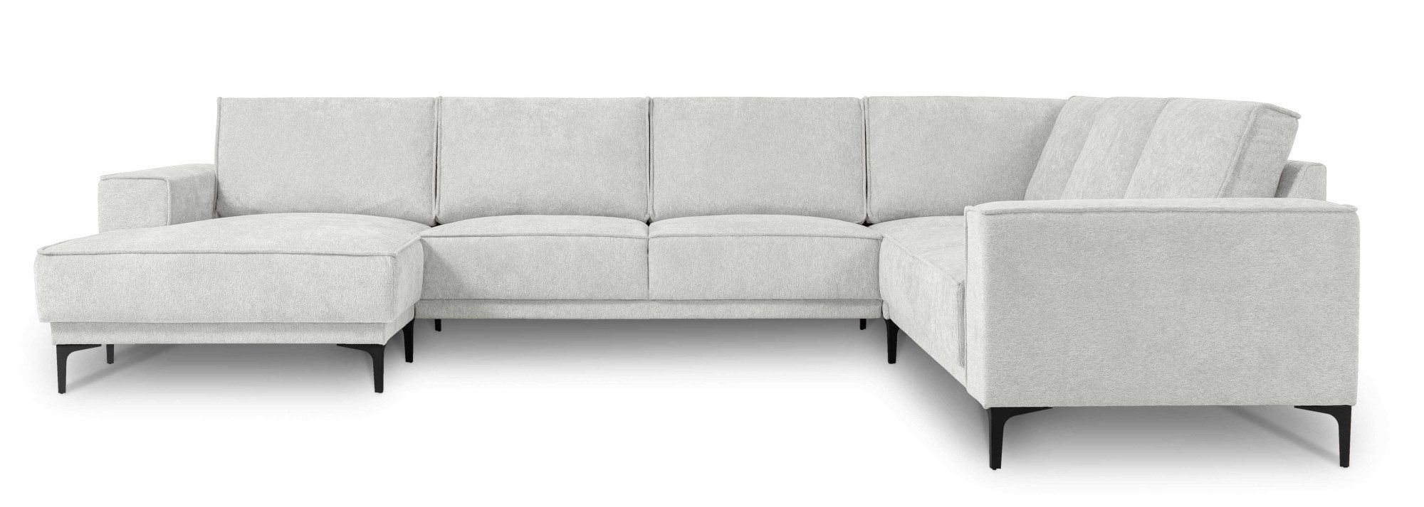 Places of Style Wohnlandschaft "XXL Sofa Oland, Struktur, Flachgewebe, Luxu günstig online kaufen