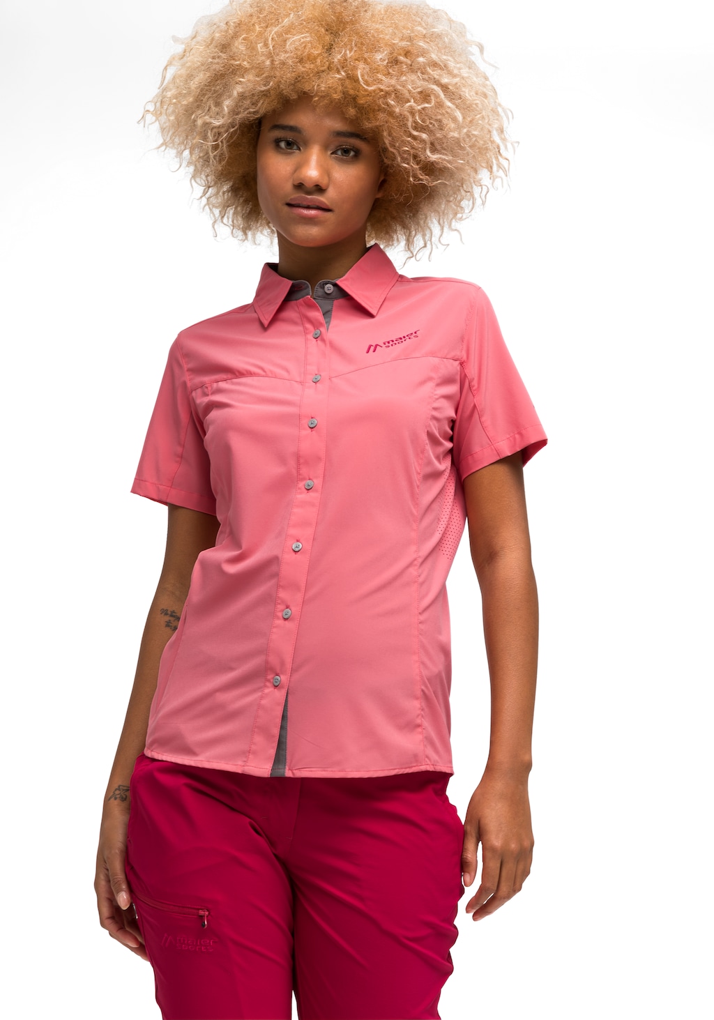 Maier Sports Funktionsbluse Sinnes Tec WS/S Da-Bluse 1/2 Arm el STRAWBERRYC günstig online kaufen