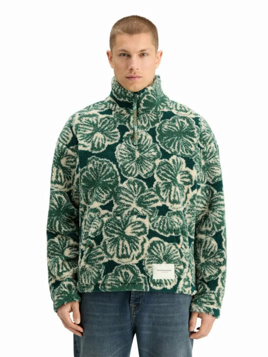 Scotch & Soda Stehkragenpullover (1-tlg) günstig online kaufen