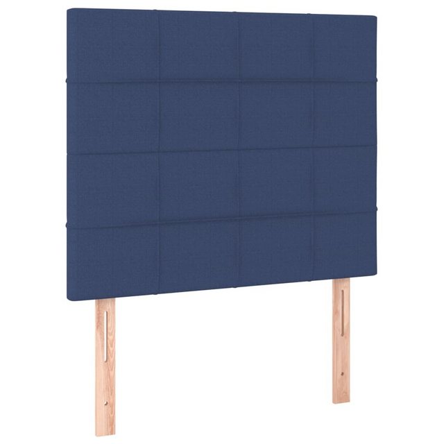 vidaXL Bett, Kopfteile 2 Stk. Blau 80x5x78/88 cm Stoff günstig online kaufen