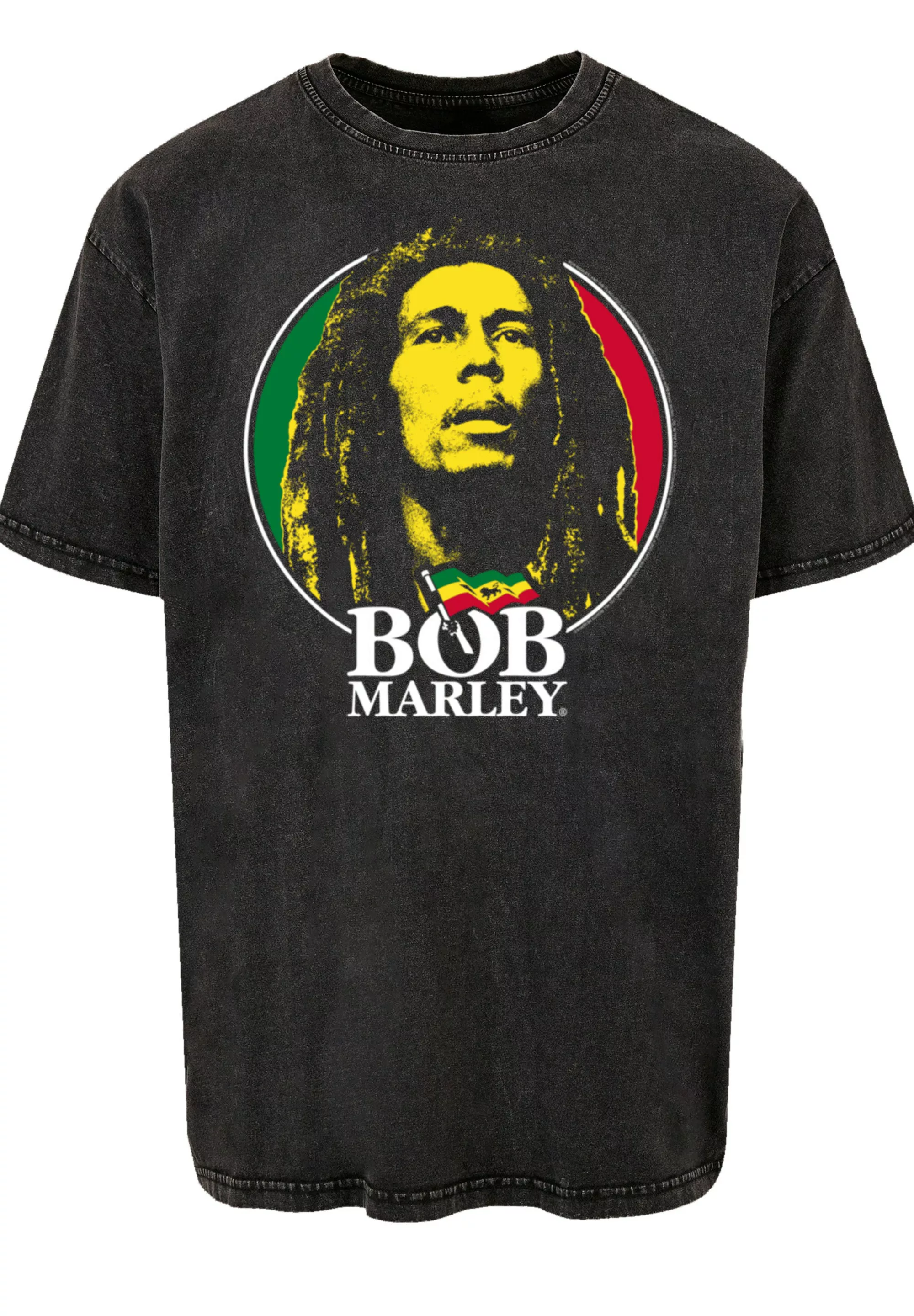 F4NT4STIC T-Shirt "Bob Marley Logo Badge Reggae Music", Premium Qualität, M günstig online kaufen