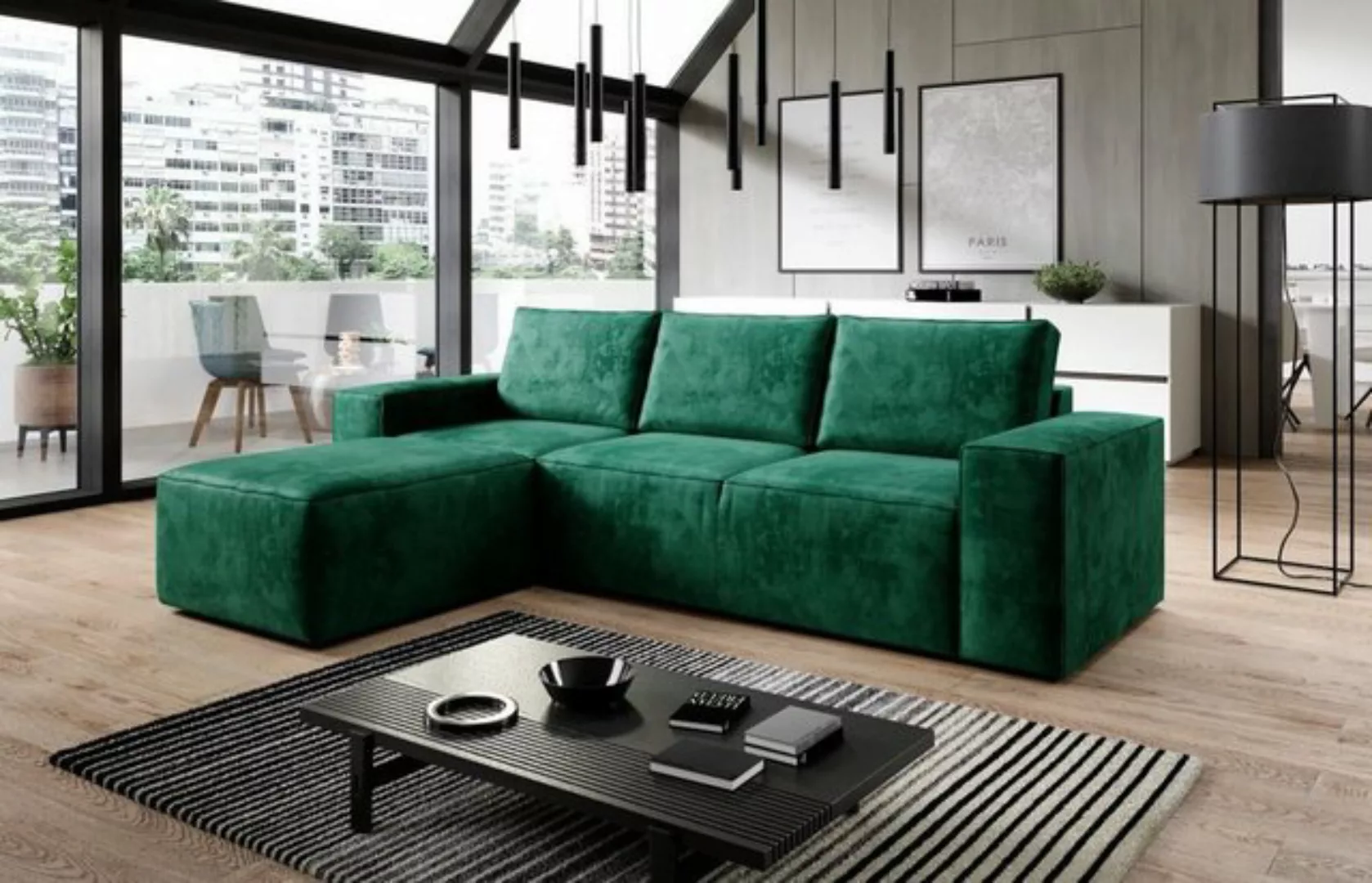 Luxusbetten24 Schlafsofa Designer Sofa Solaris, mit Schlaffunktion und Stau günstig online kaufen