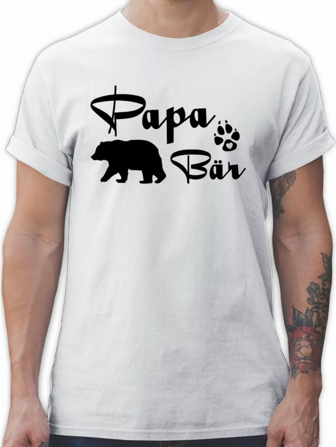 Shirtracer T-Shirt Papa Bär Lettering Papa günstig online kaufen