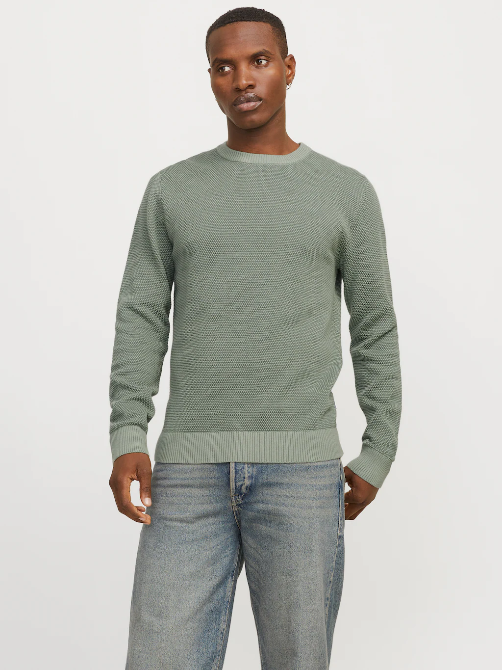 Jack & Jones Rundhalspullover "JJEGLOBE KNIT CREW NECK NOOS", in Strick Opt günstig online kaufen