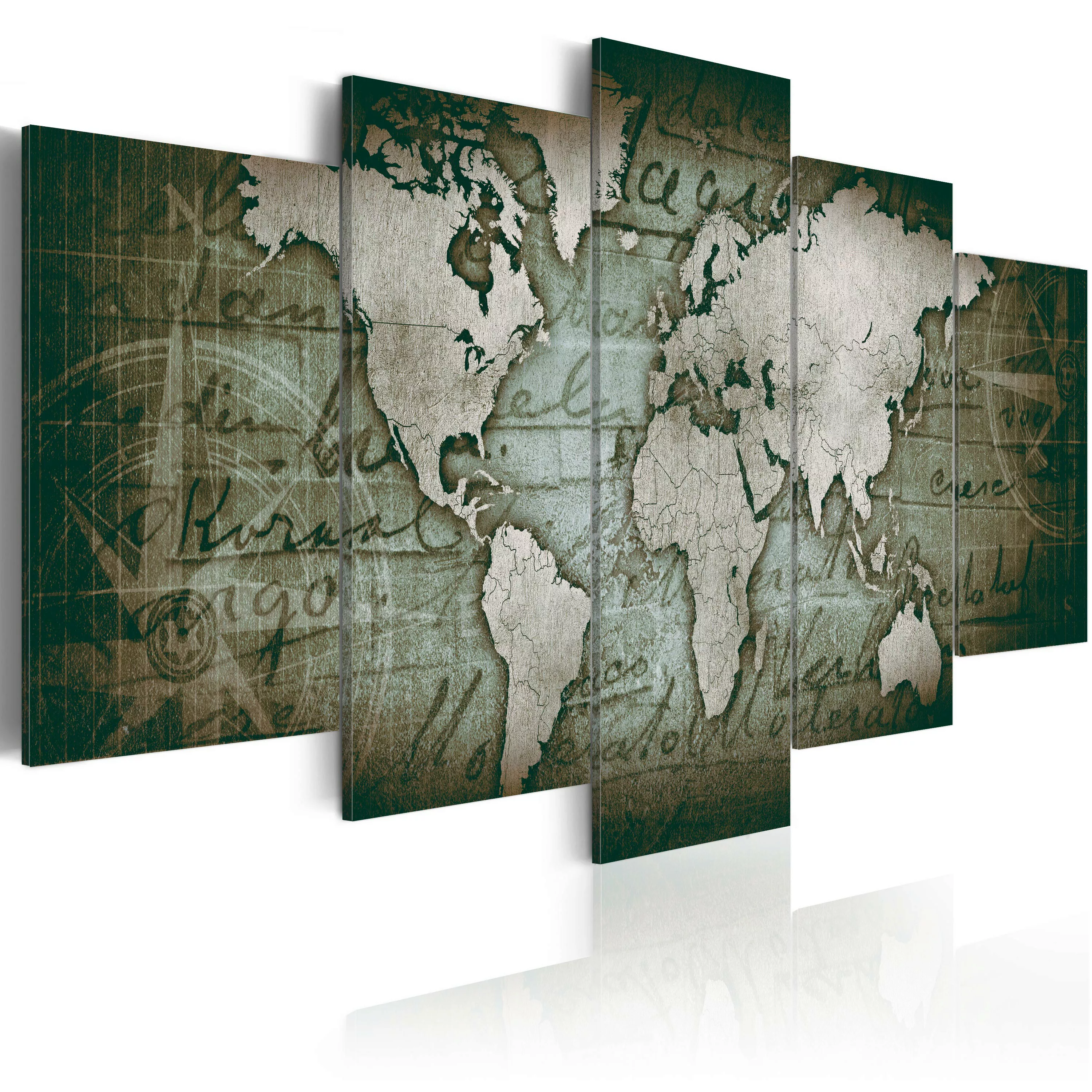 Wandbild - Emerald Map günstig online kaufen