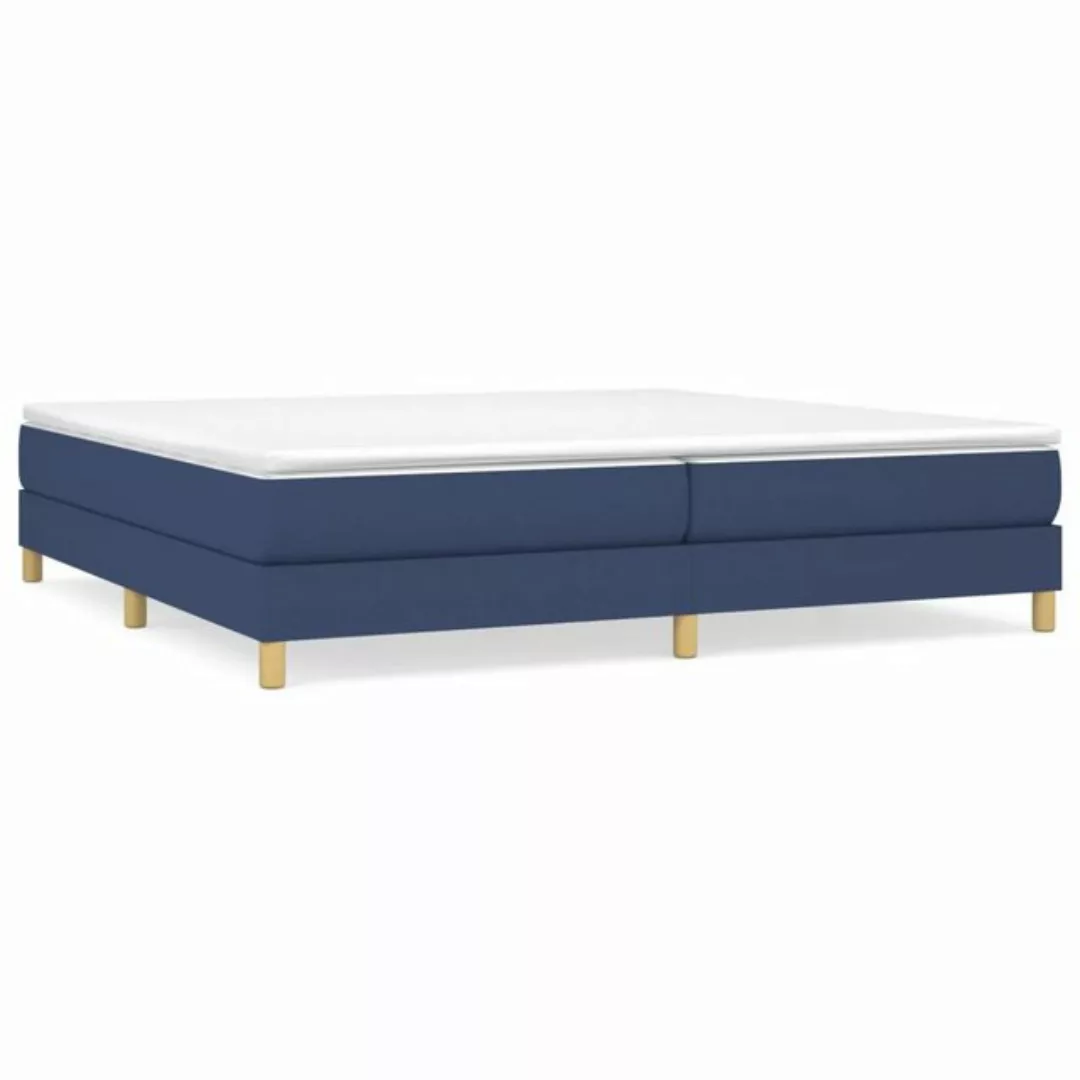 Vidaxl Boxspringbett Blau 200x200 Cm Stoff günstig online kaufen