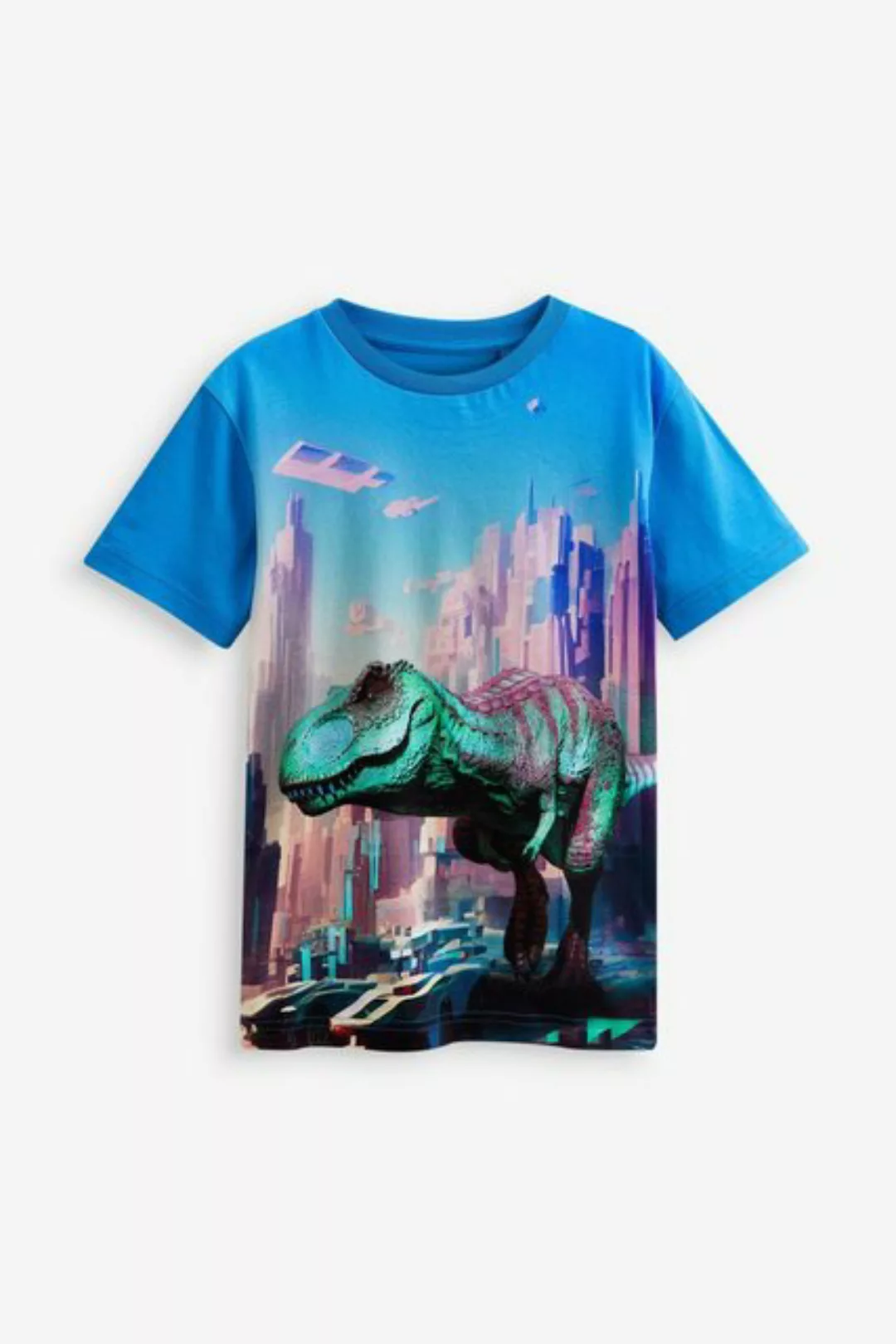Next T-Shirt T-Shirt mit 3D T-Rex City Scape-Print (1-tlg) günstig online kaufen