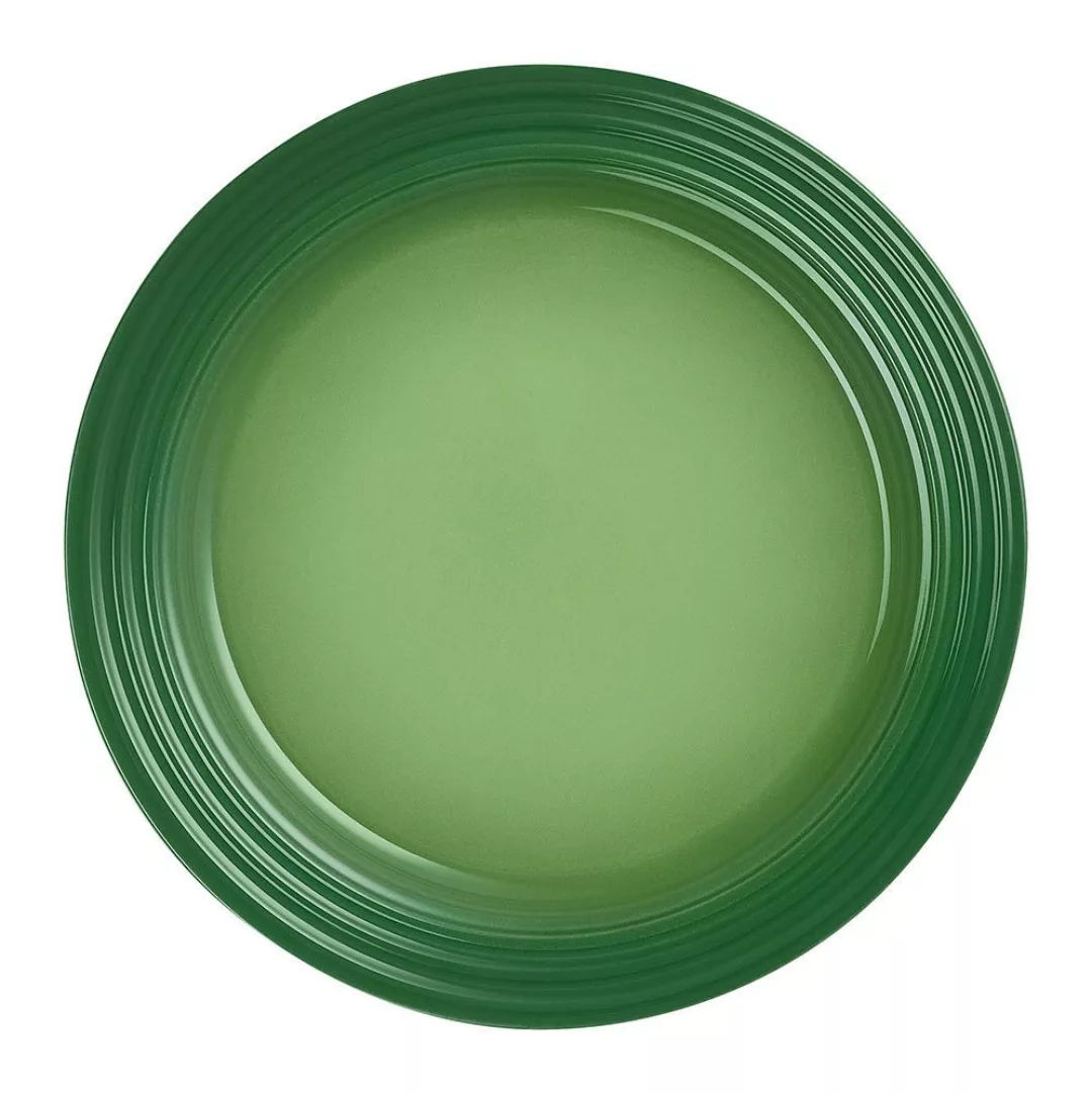 Le Creuset Frühstücksteller Steinzeug Bamboo Green 22cm günstig online kaufen