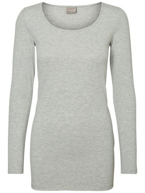 Vero Moda Damen T-Shirt VMMAXI MY LS SOFT LONG U-NECK günstig online kaufen