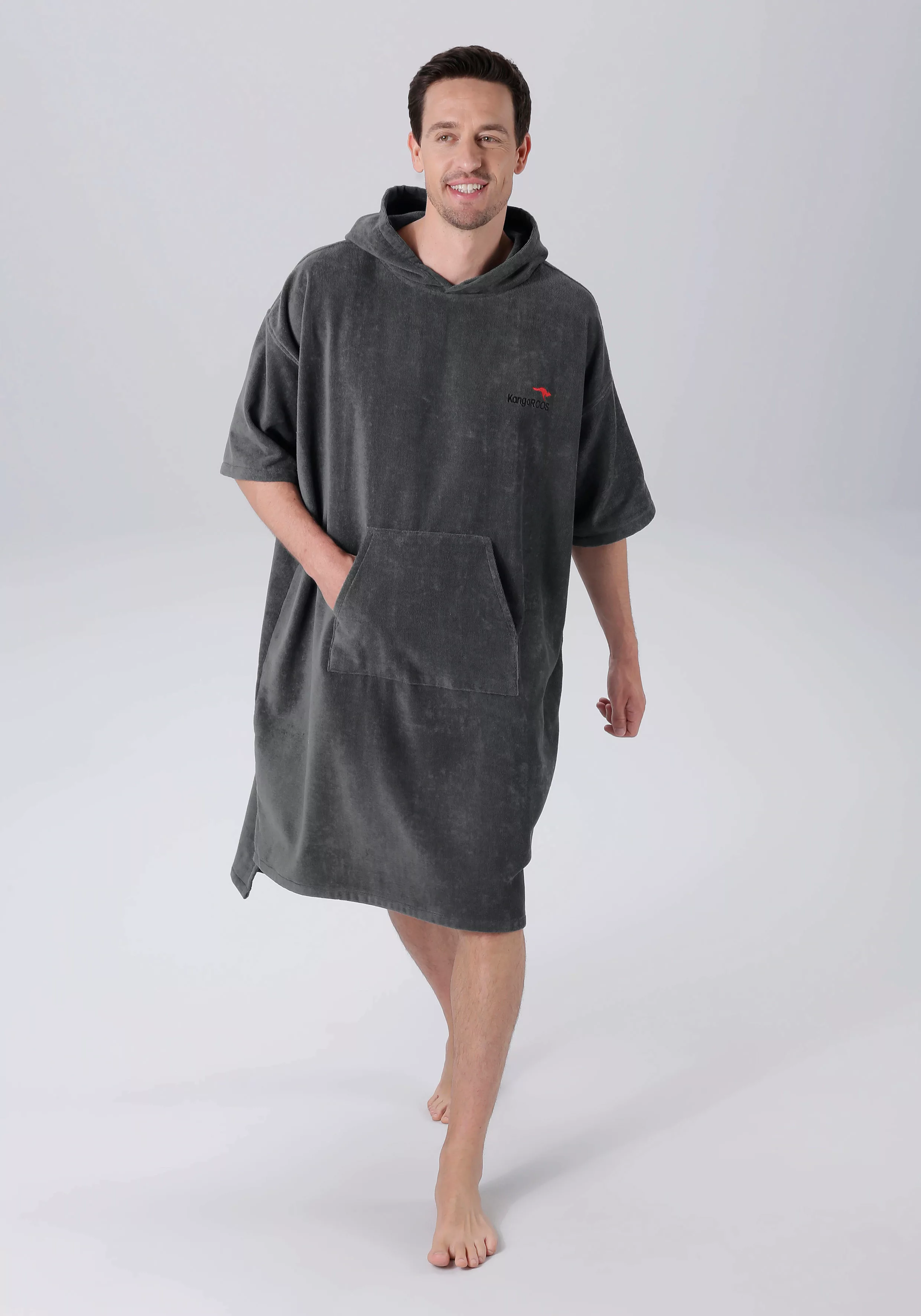 KangaROOS Badeponcho "Summer", (1 St.), Surf Poncho, Kapuze, mit Bauchtasch günstig online kaufen