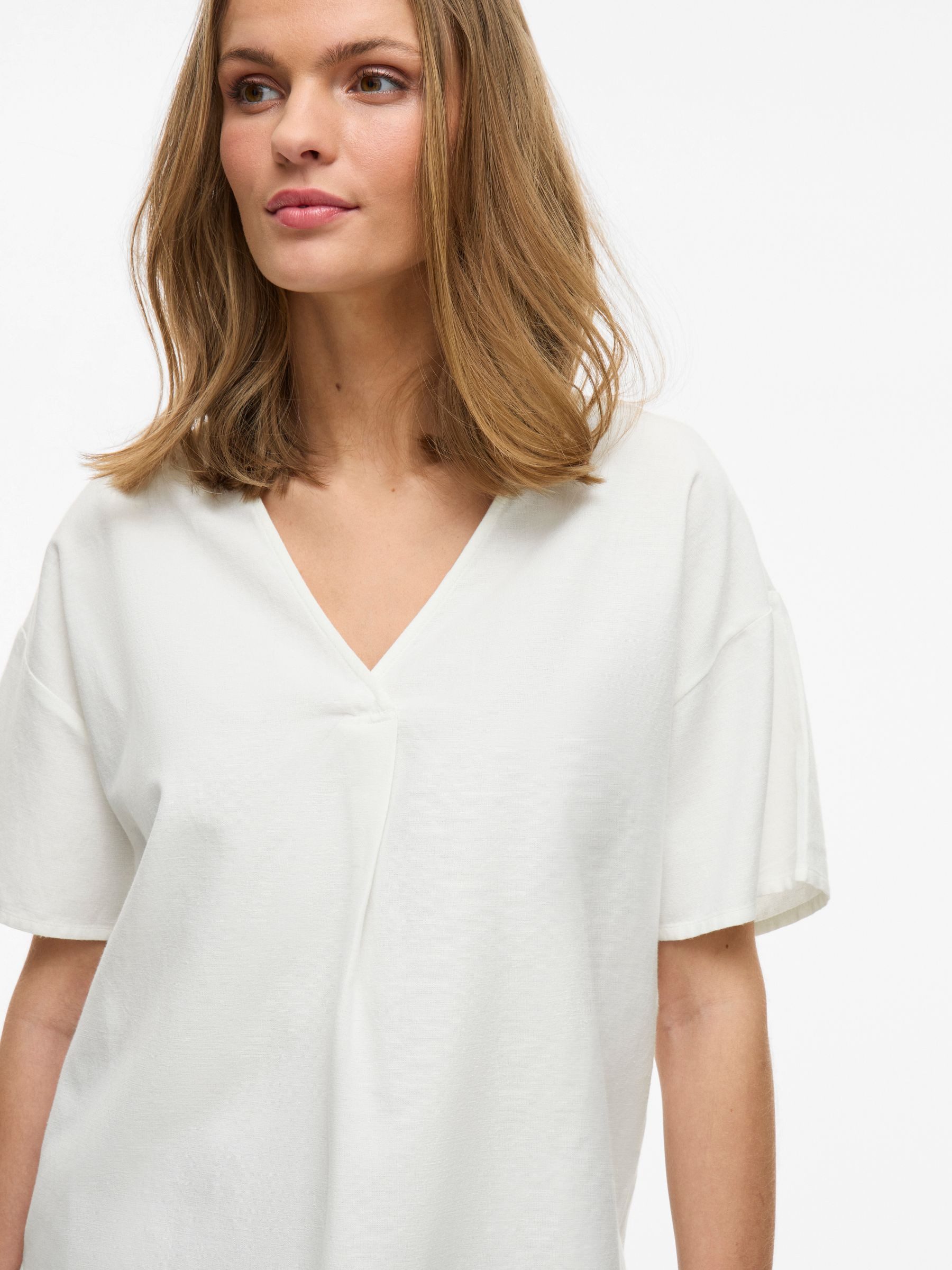 Vila Blusenshirt V-Ausschnitt mit Überlappung und günstig online kaufen