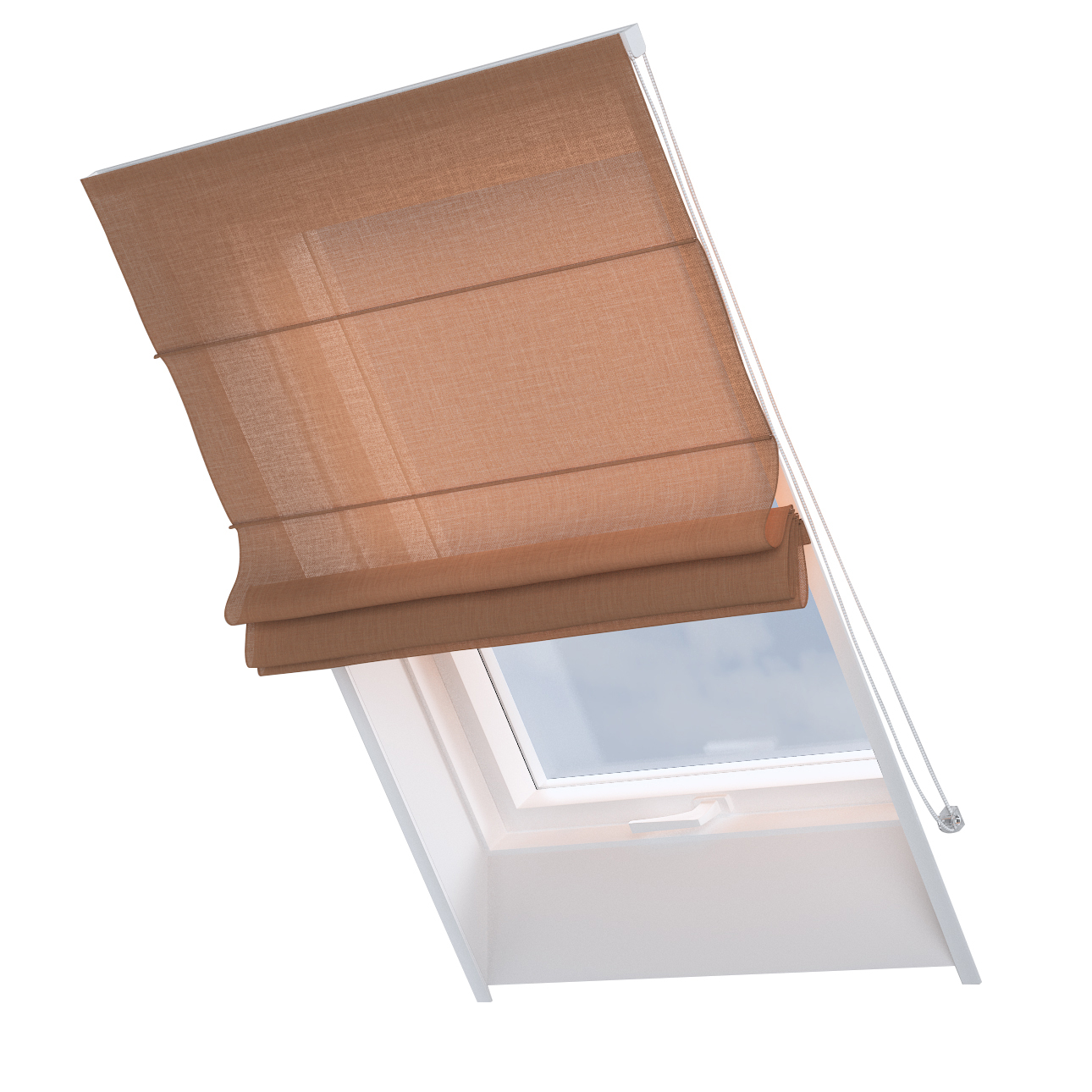 Dekoria Dachfenster-Raffrollo Rimini, zimt, 50 x 60 cm günstig online kaufen