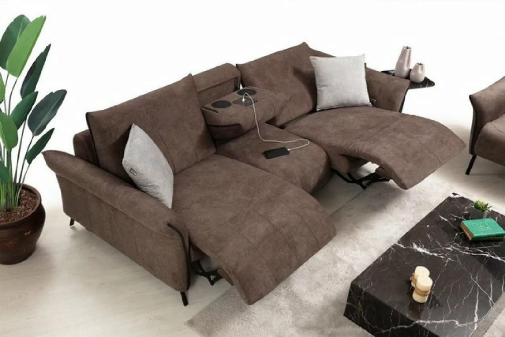 JVmoebel 4-Sitzer Luxus Sofa Couch Wohnzimmer Viersitzer Polstersofa Modern günstig online kaufen