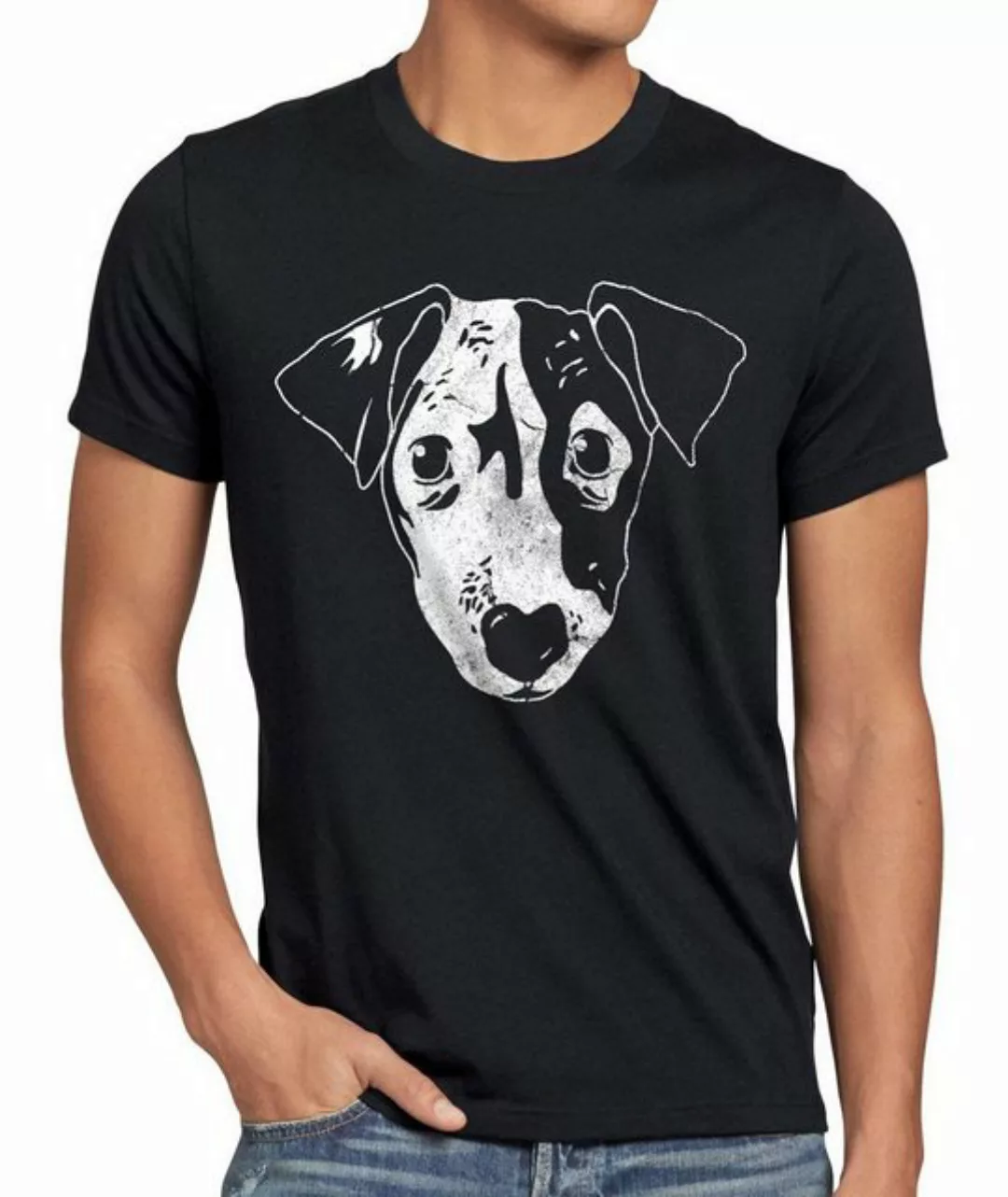 style3 T-Shirt Dog Hund Haustier Tier jack russel terrier Hundegesicht kopf günstig online kaufen