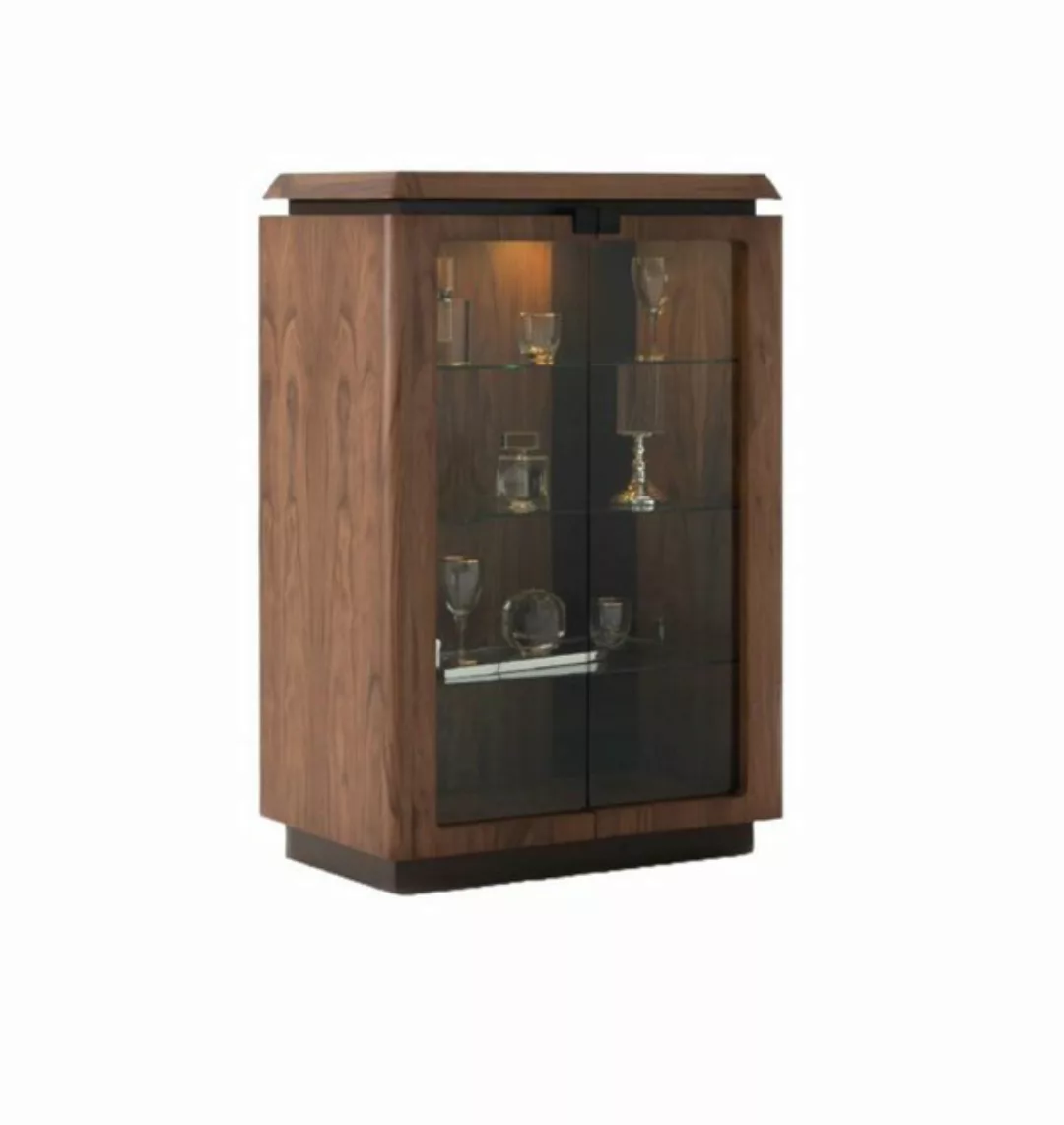 Xlmoebel Vitrine Luxus Holz Vitrine Anrichte Design Schränke braun Möbel Sc günstig online kaufen