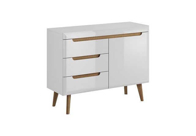 Xlmoebel Ecksofa Neue glänzende Kommode Sideboard Schrank Regal 107cm, Herg günstig online kaufen