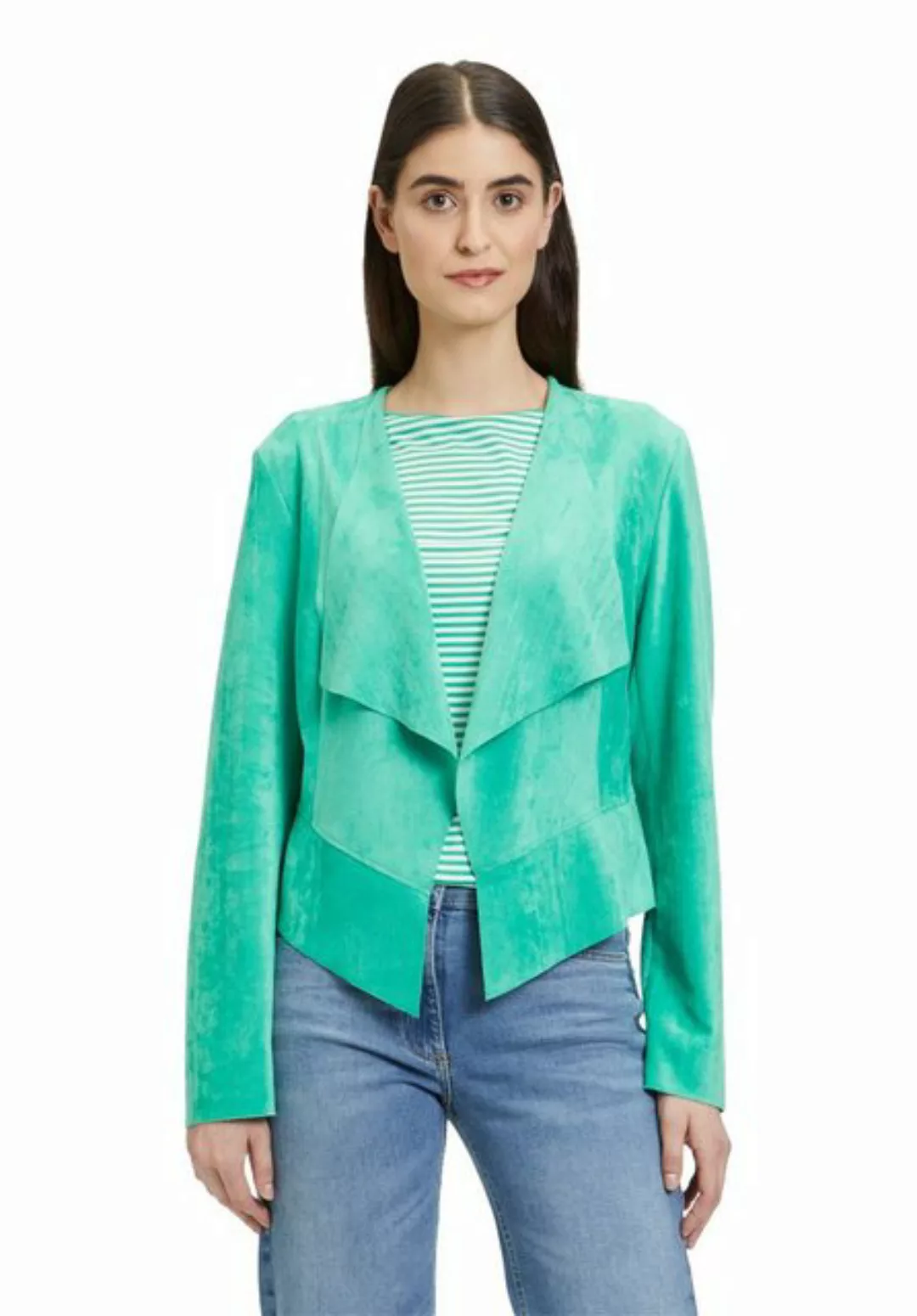 Betty Barclay Jackenblazer Blazerjacke Kurz 1/1 Arm, Azure Blue günstig online kaufen