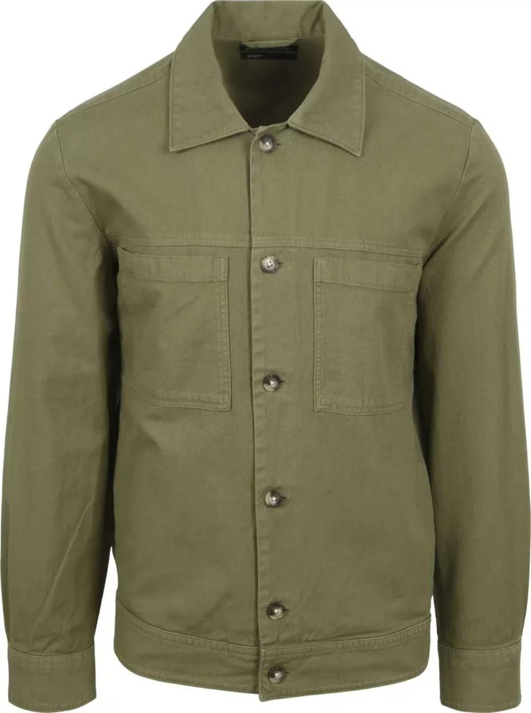 Marc O'Polo Überhemd Oxford Grün - Größe XL günstig online kaufen