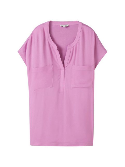 TOM TAILOR T-Shirt T-shirt fabric mix blouse günstig online kaufen