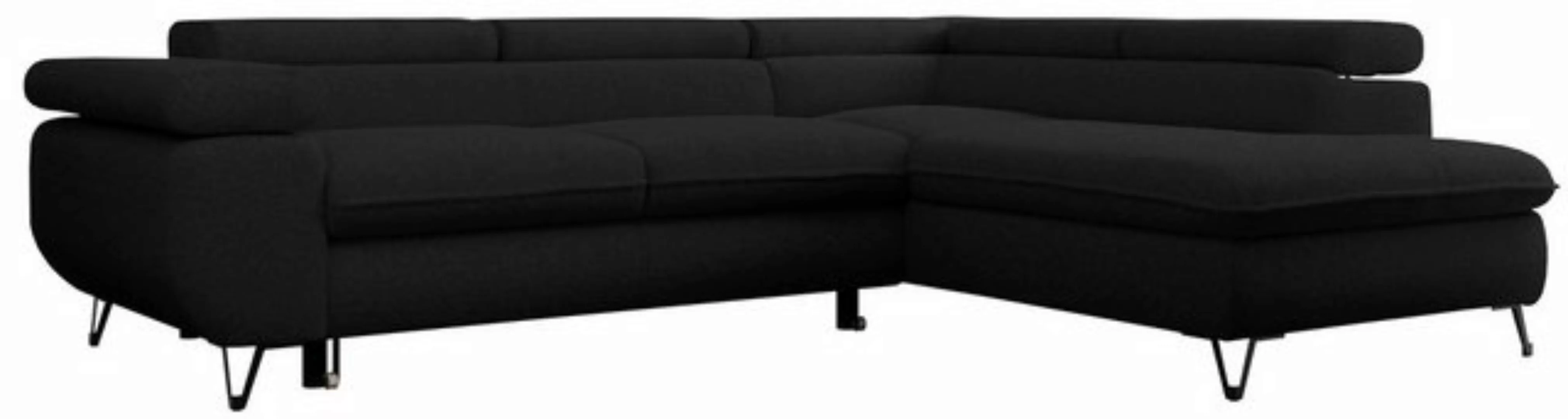 MKS MÖBEL Ecksofa PEDRO L, Set, HR35-Schaum, Metallbeinen, Wellenfedern, L- günstig online kaufen