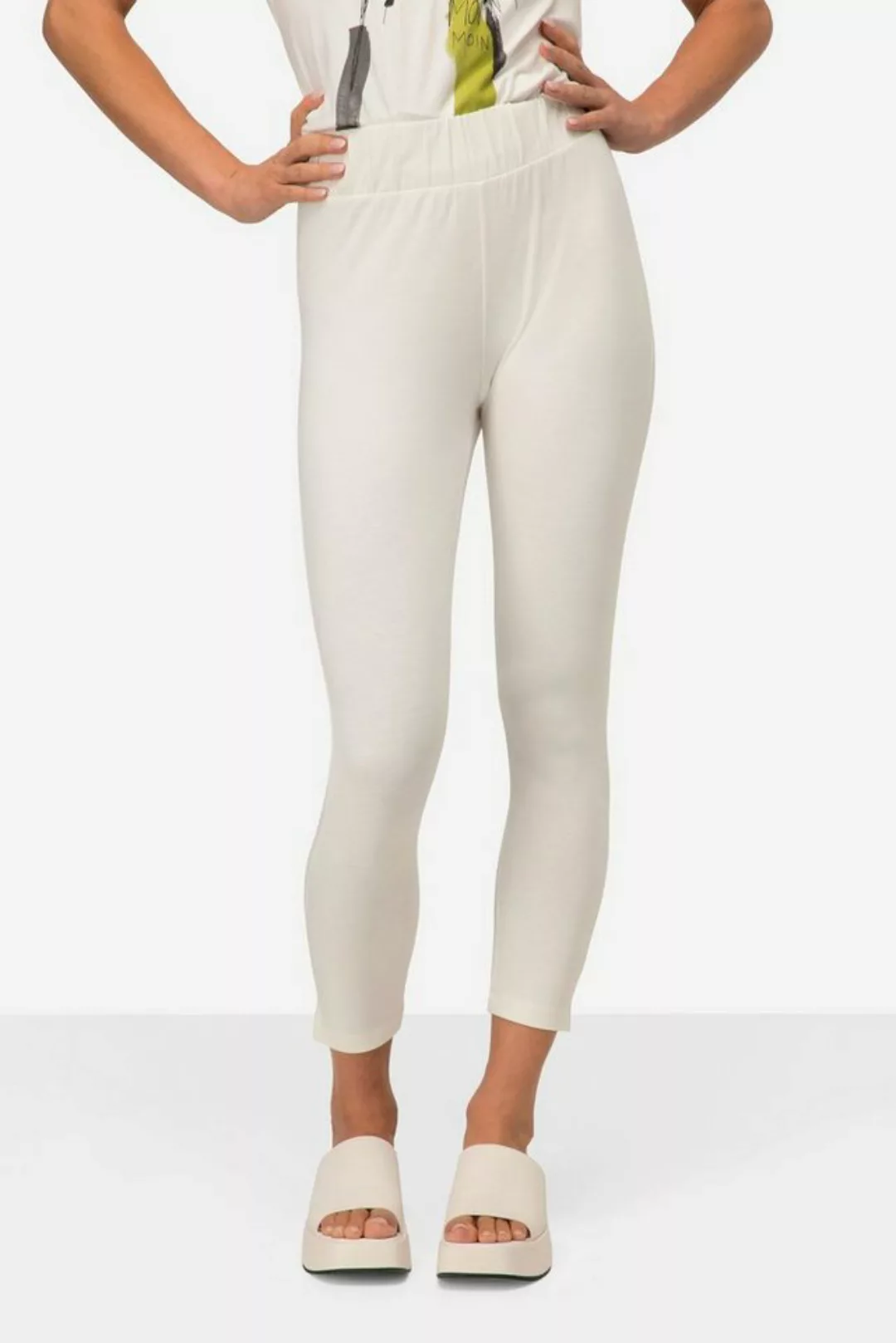 Laurasøn Lederimitathose Leggings Skinny Fit Seitenschlitze Elastikbund günstig online kaufen