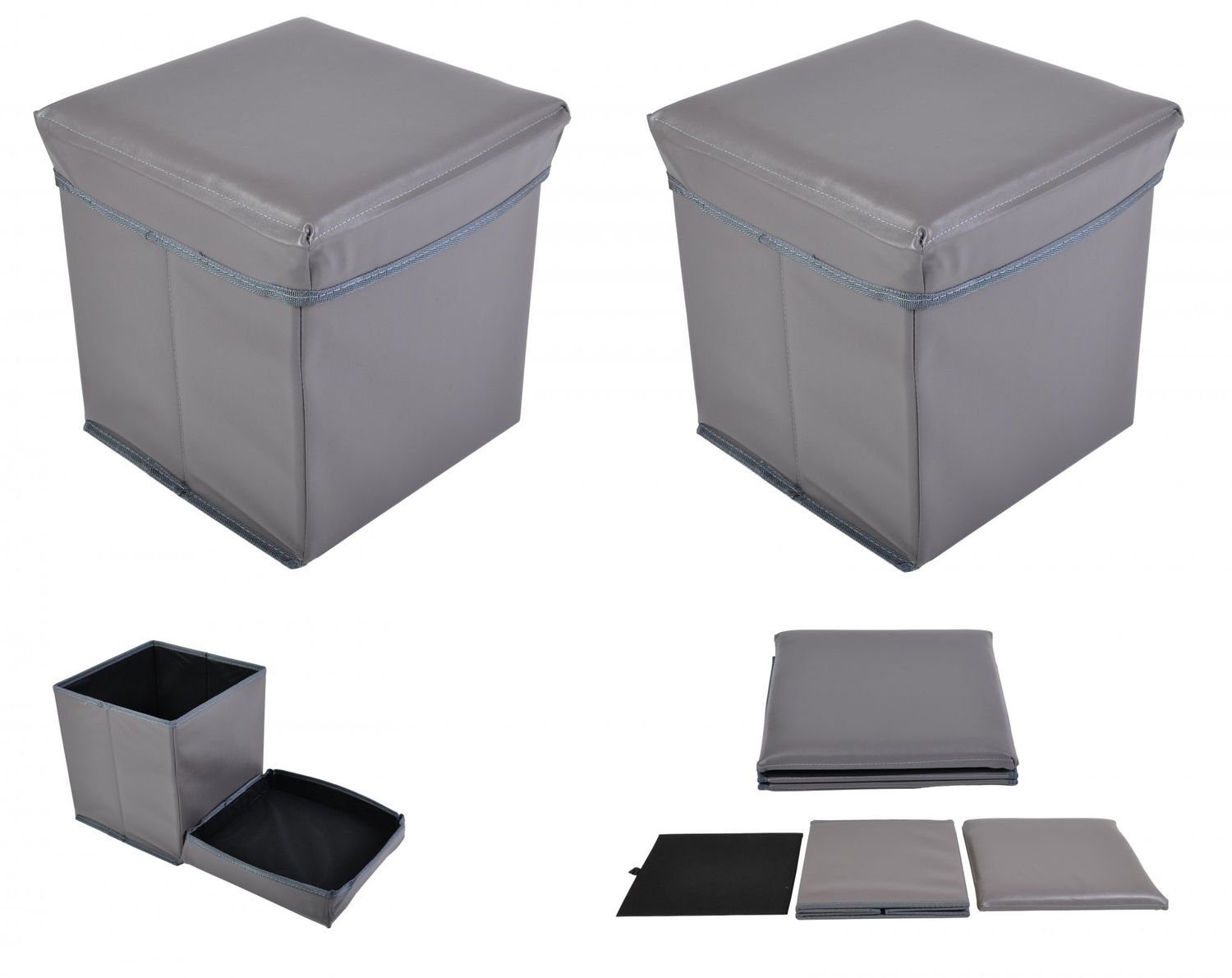 TLW direkt Gartenbank 2x Faltbarer Sitzwürfel günstig online kaufen