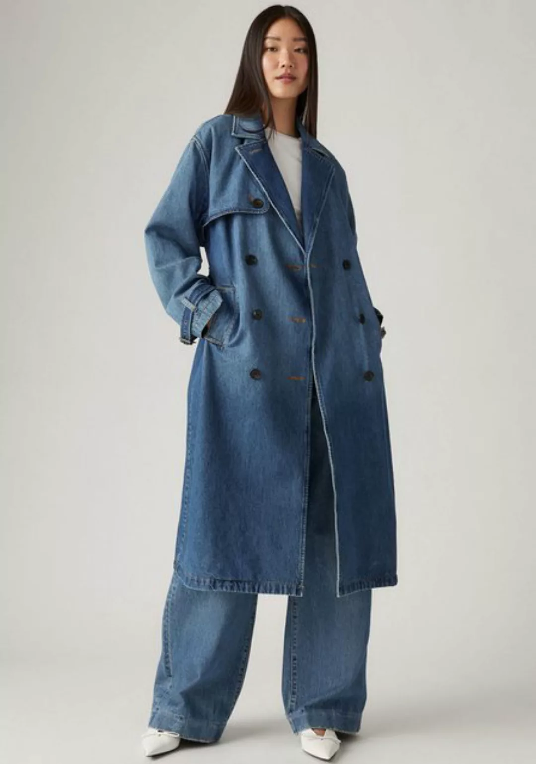 Levi's® Langmantel SPADE TRENCH mit Gürtelschlaufen günstig online kaufen