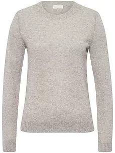 Rundhals-Pullover include beige günstig online kaufen