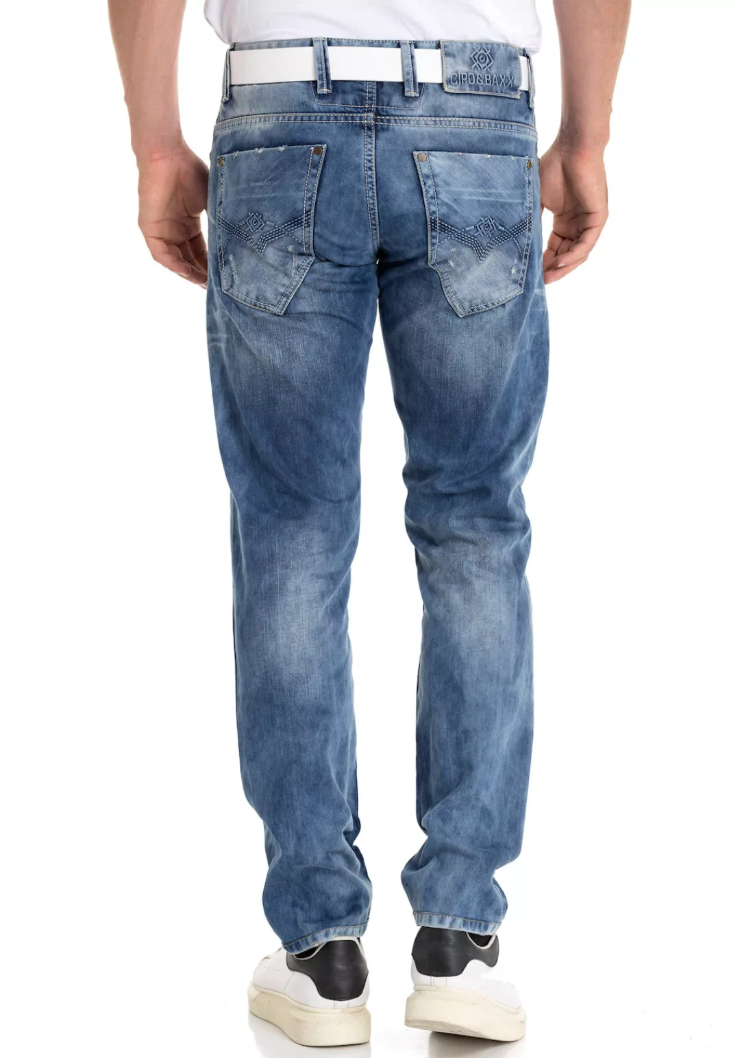 Cipo & Baxx Destroyed-Jeans Regular im Used-Look günstig online kaufen