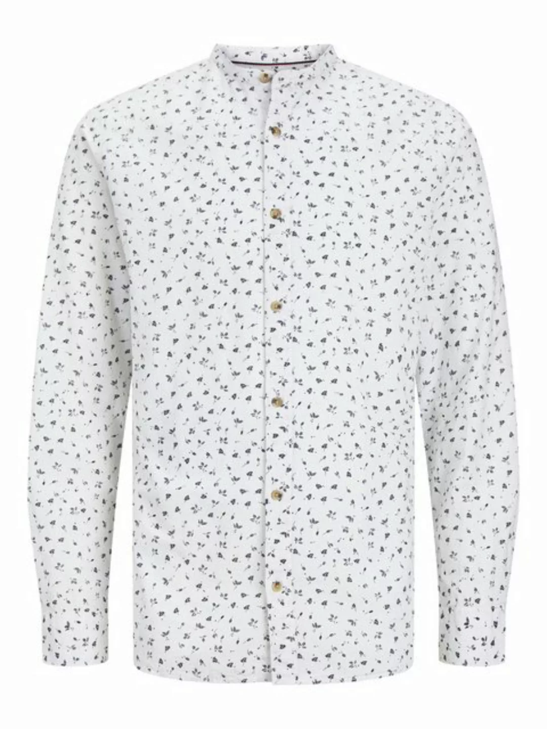 Jack & Jones Langarmhemd JJLINEN BLEND BAND AOP SHIRT LS günstig online kaufen