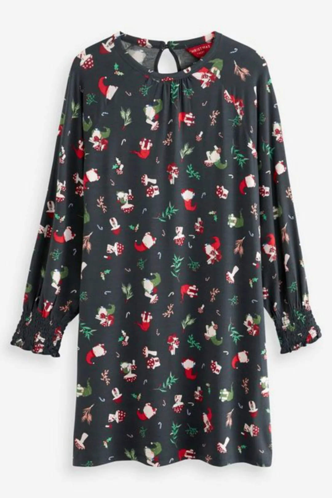 Next Jerseykleid Langärmliges, ausgestelltes Weihnachtskleid (1-tlg) günstig online kaufen