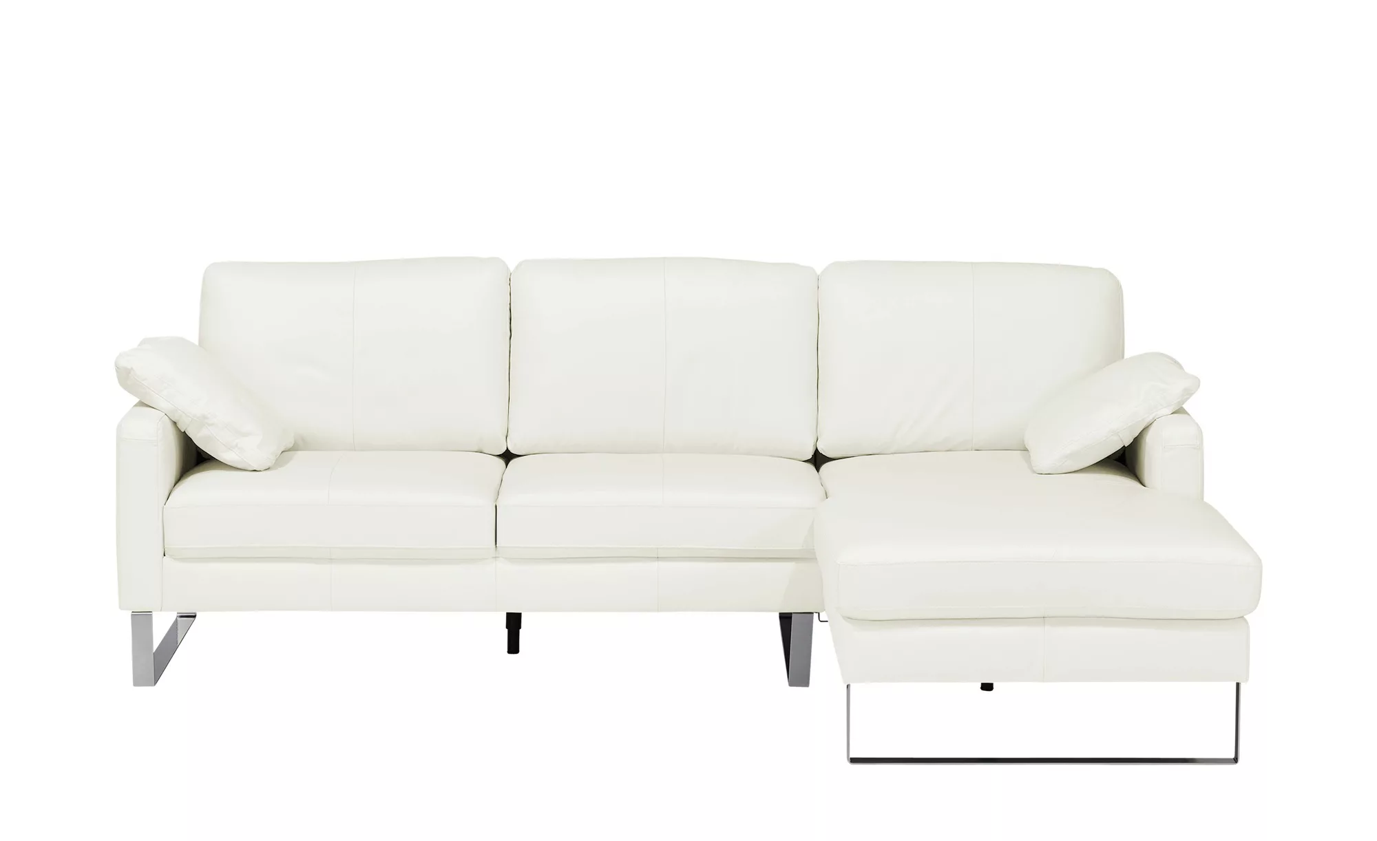 Ecksofa - weiß - 90 cm - Polstermöbel > Sofas > Ecksofas - Möbel Kraft günstig online kaufen