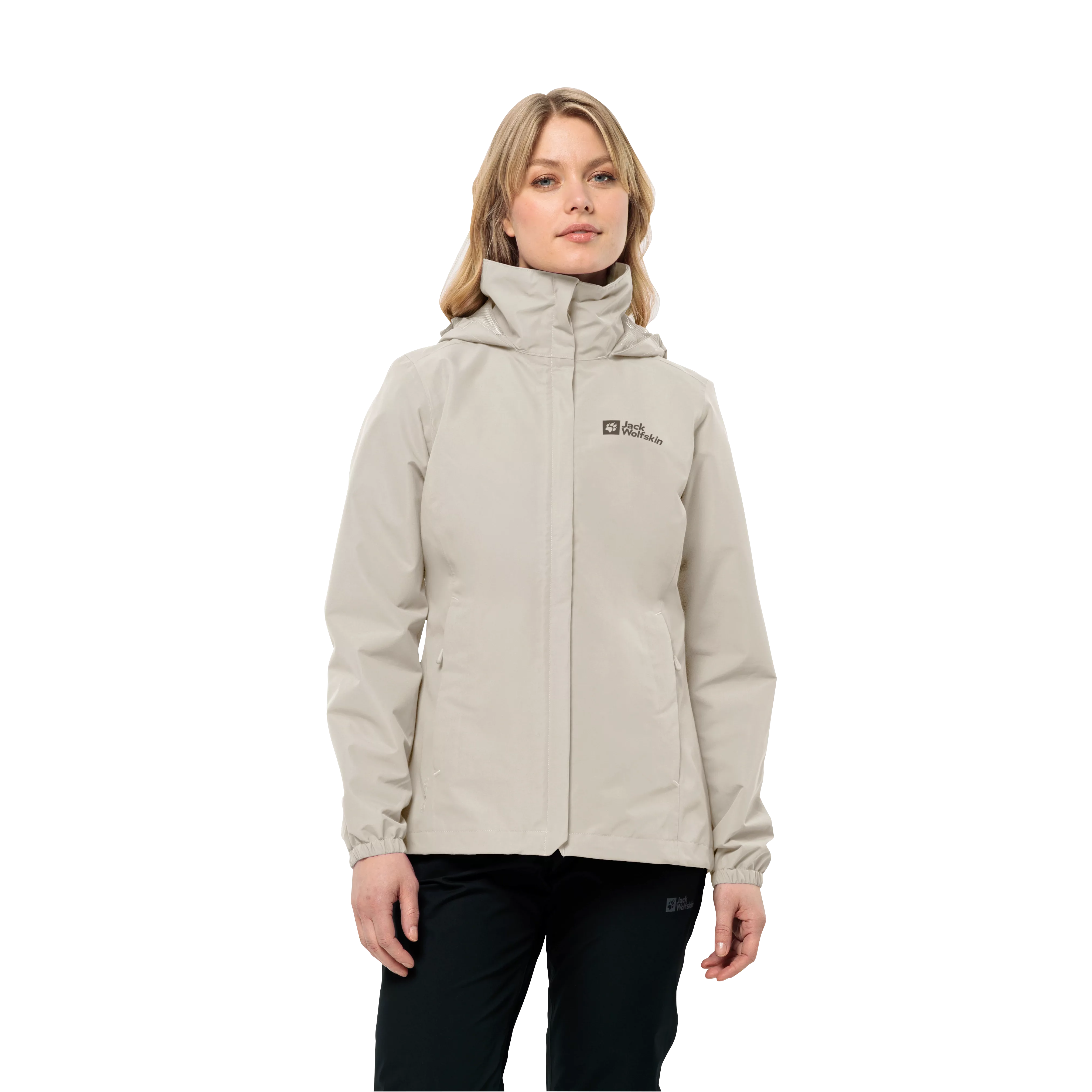 Jack Wolfskin Funktionsjacke STORMY POINT 2L JKT W mit verstaubarer Kapuze günstig online kaufen