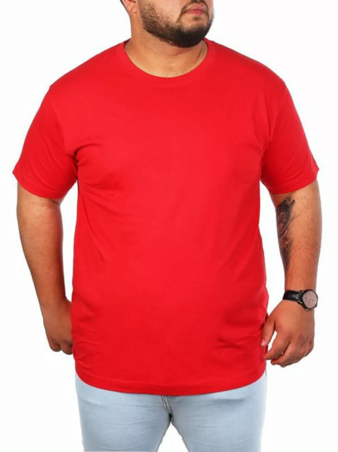 Young & Rich T-Shirt Herren Übergröße Basic big size optimierte moderne Pas günstig online kaufen