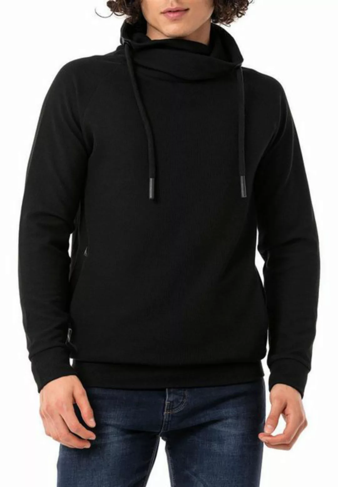 RedBridge Sweatshirt Herren Pullover mit hohen Schalkragen Anthracite L hoh günstig online kaufen