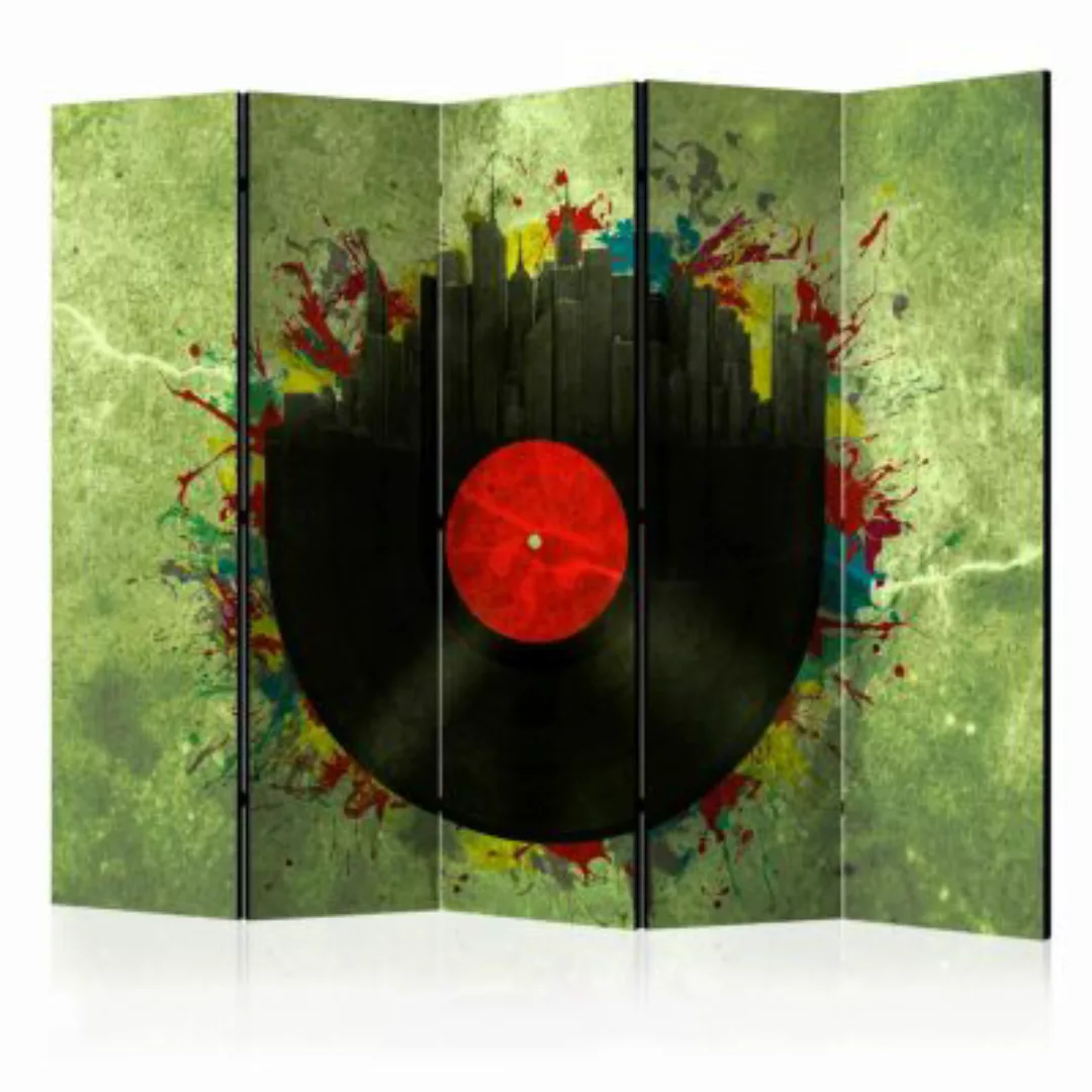 artgeist Paravent Colorful melodies of the city II [Room Dividers] mehrfarb günstig online kaufen