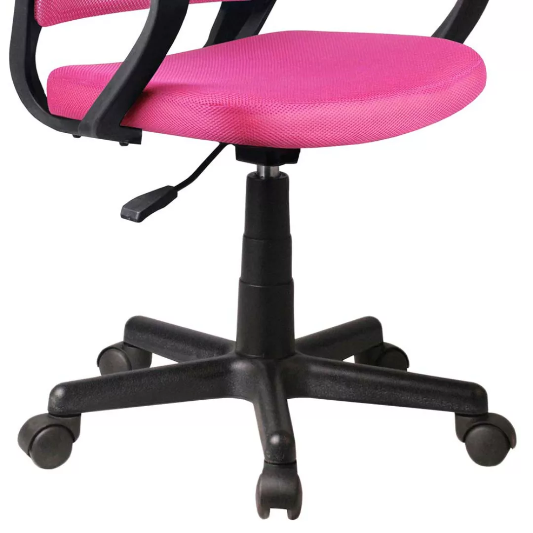 Schreibtischdrehstuhl in Pink Meshgewebe günstig online kaufen