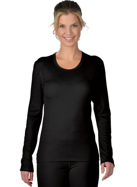 Trigema Longsleeve TRIGEMA Sportshirt aus Merinowolle (1-tlg) günstig online kaufen