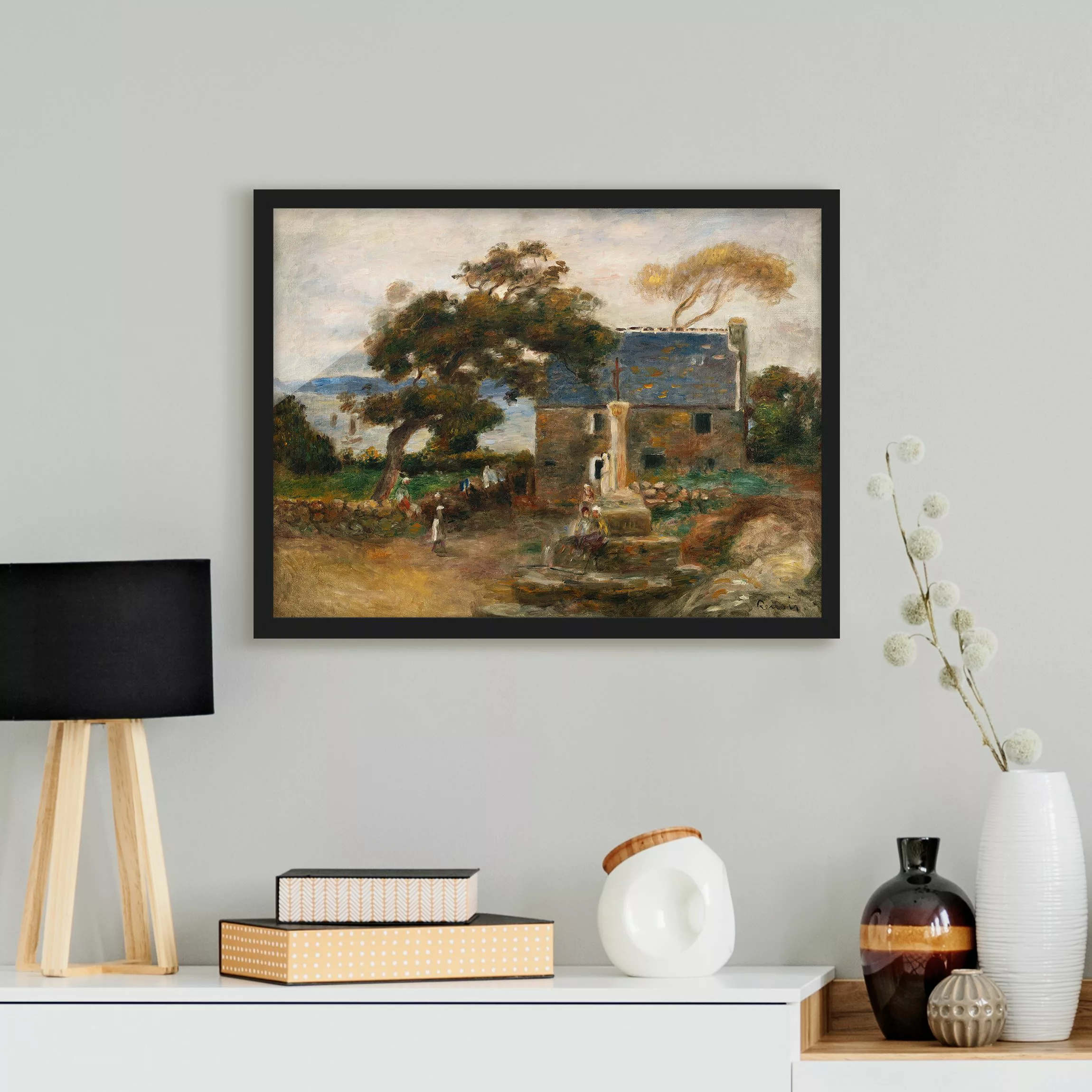 Bild mit Rahmen Kunstdruck - Querformat Auguste Renoir - Treboul günstig online kaufen