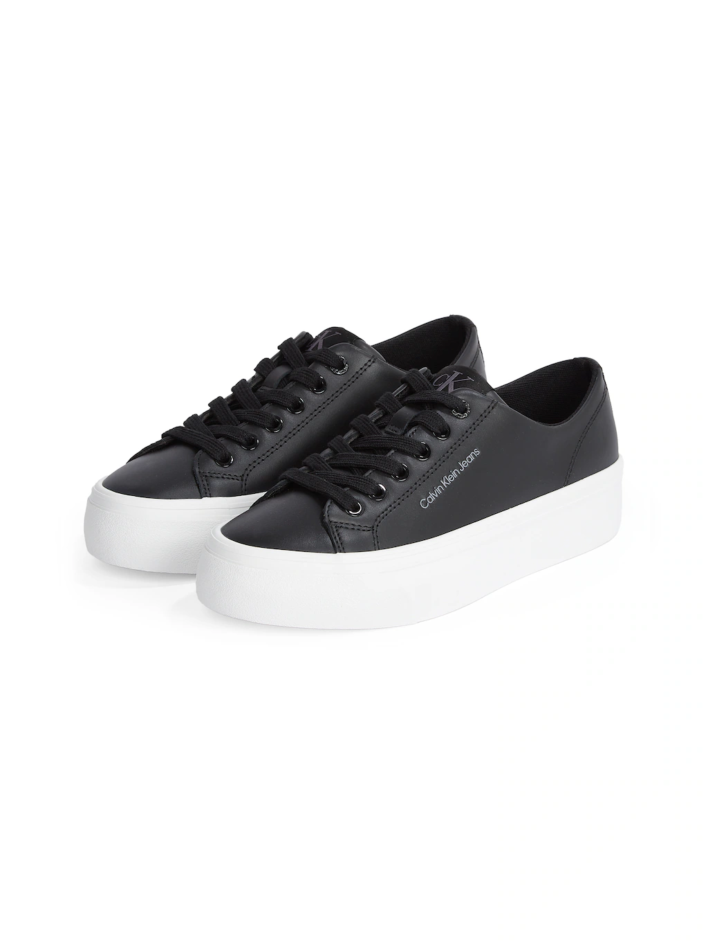 Calvin Klein Jeans Plateausneaker "VULC FLATFORM LOW MG LTH", Schnürschuh, günstig online kaufen