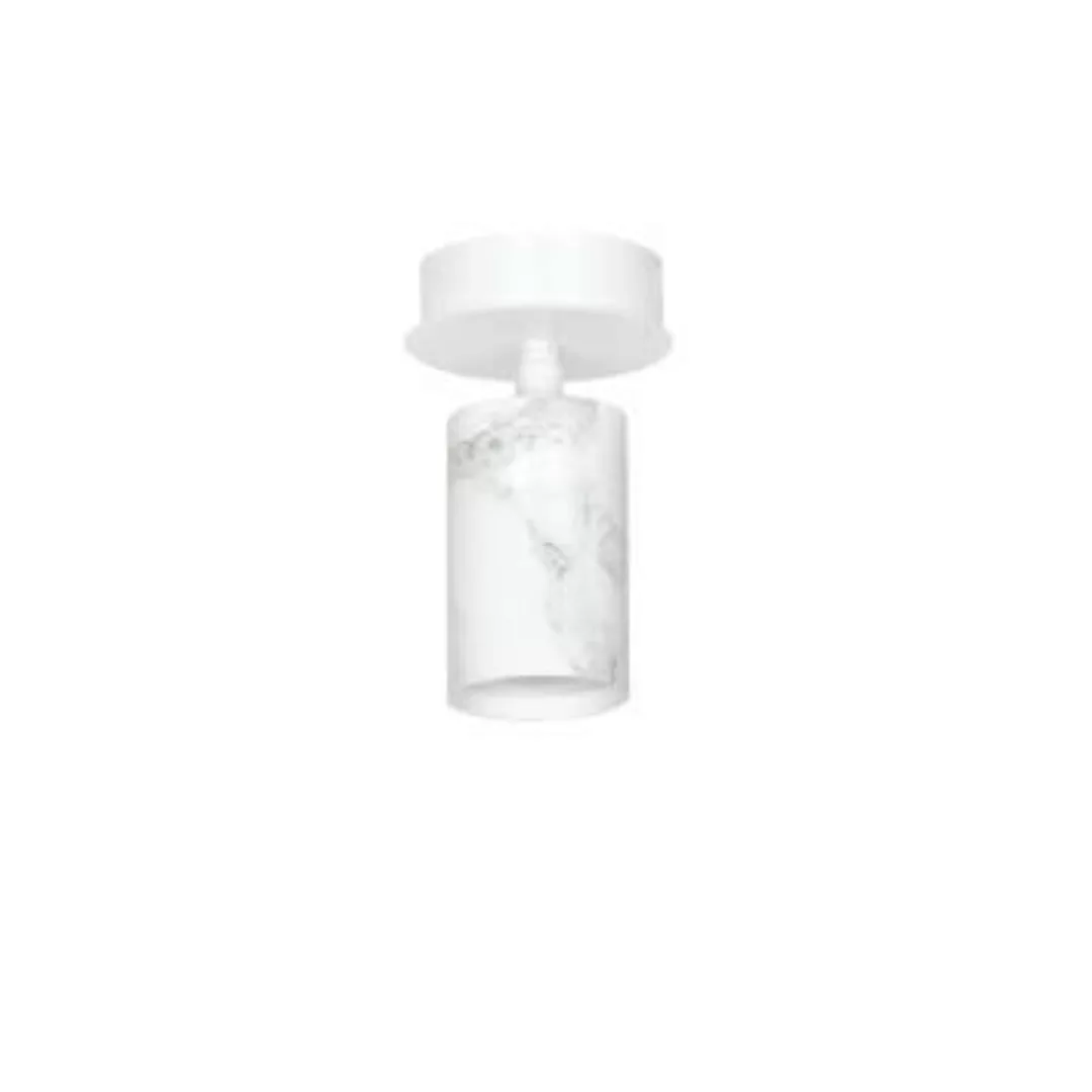 Deckenlampe Weiß klein Marmor Optik GU10 Deckenleuchte günstig online kaufen