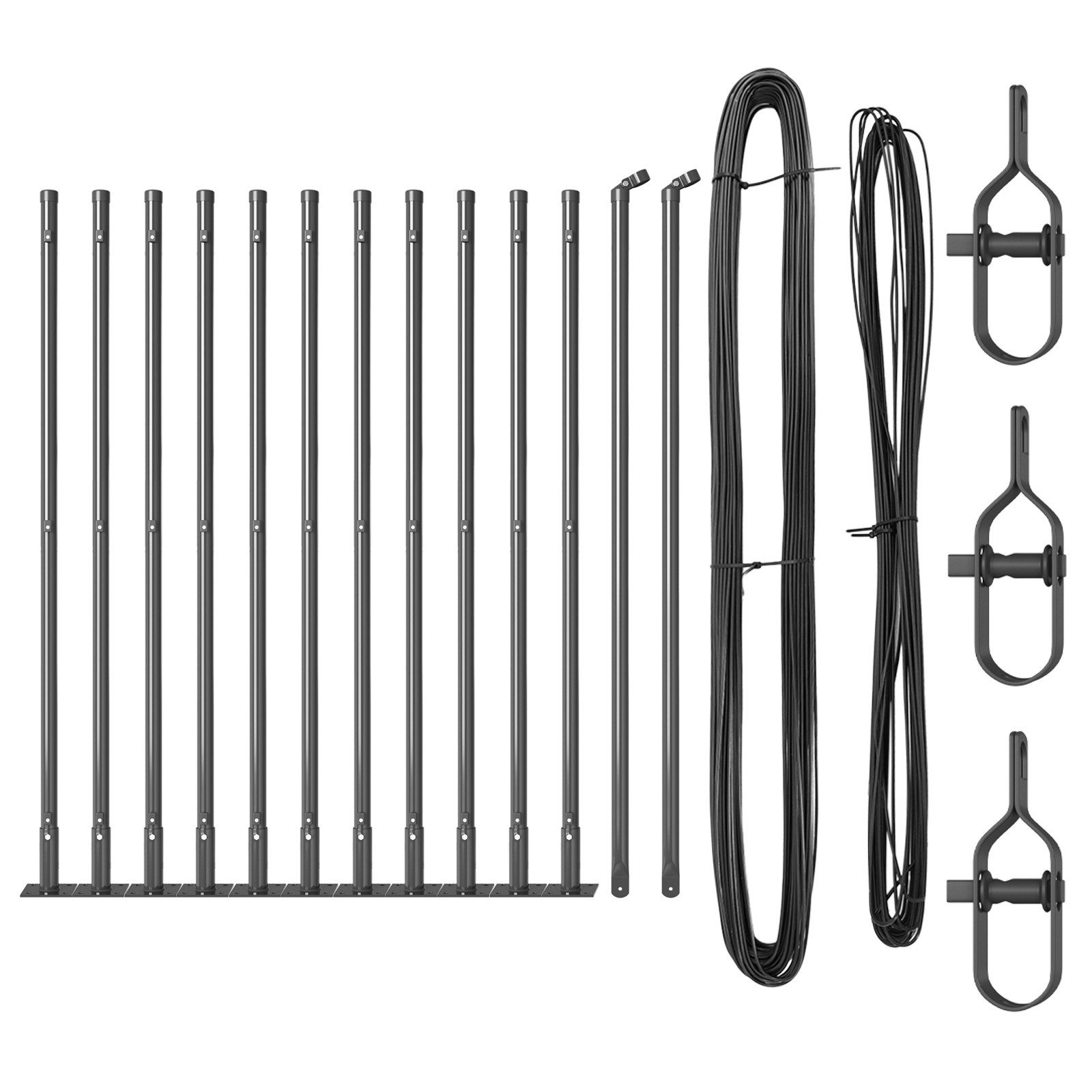 vidaXL Zaunpfosten Zaunpfosten Set 13 pcs günstig online kaufen