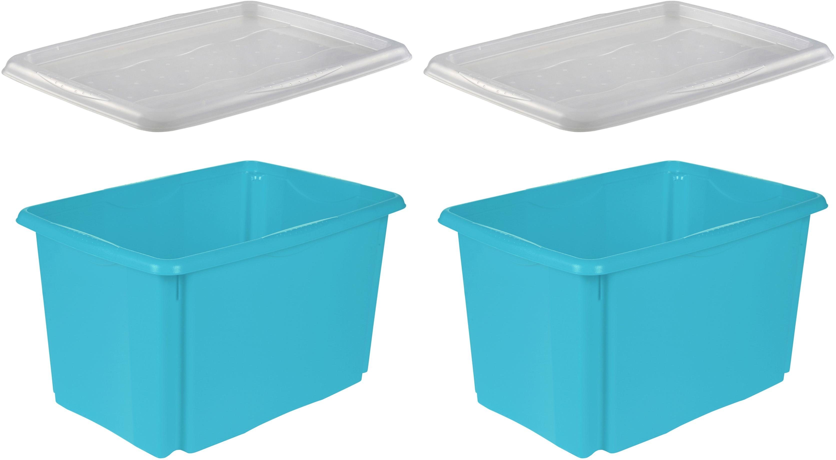keeeper Aufbewahrungsbox "emil", (Set, 2 St.), 45 L, mit Deckel, hochwertig günstig online kaufen